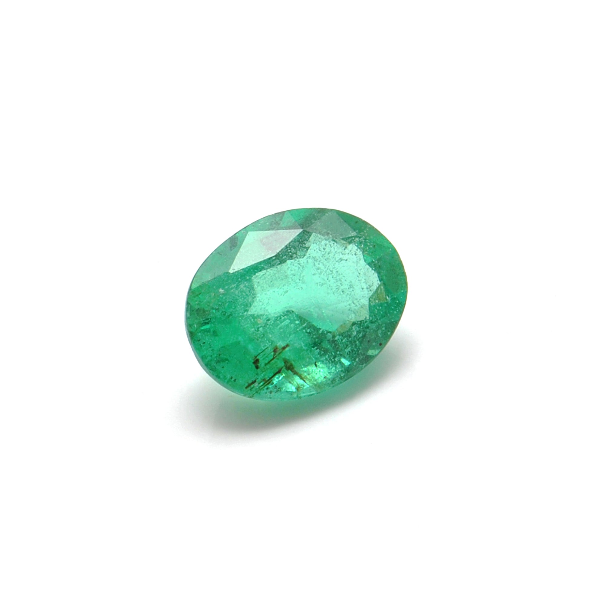 Natural Zambian Emerald Faceted Oval - 9x7mm Gemstone - Kanika Creations