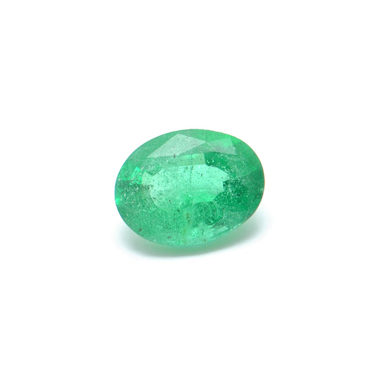 Natural Zambian Emerald Faceted Oval 1.50 Carat - 6.5x8.5mm Gemstone - Kanika Creations