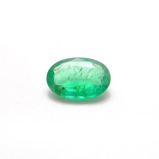 Natural Zambian Emerald Faceted Oval 2.80 Carat - 12x8mm Gemstone - Kanika Creations