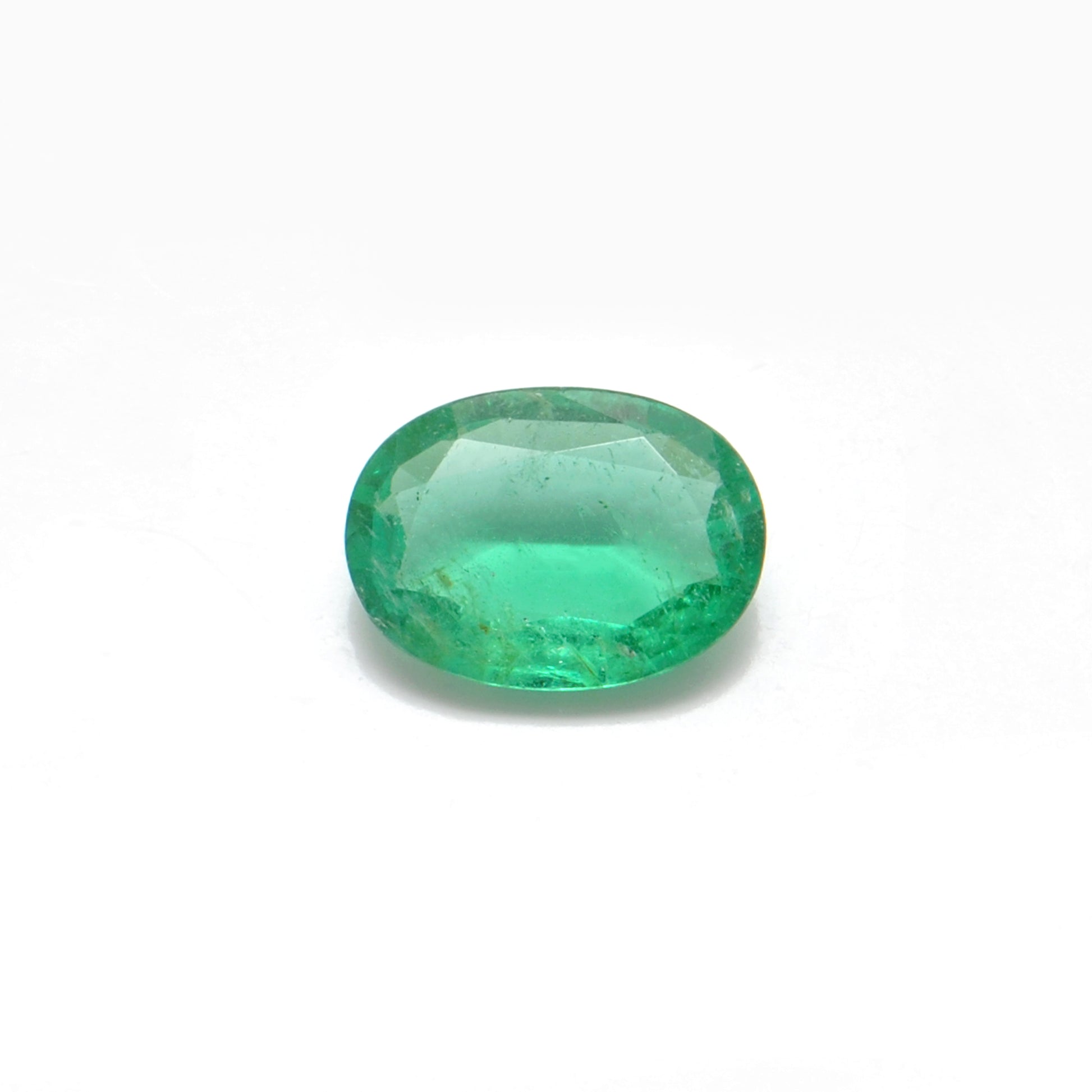 Natural Zambian Emerald Faceted Oval 2.40 Carat - 11x8mm Gemstone - Kanika Creations