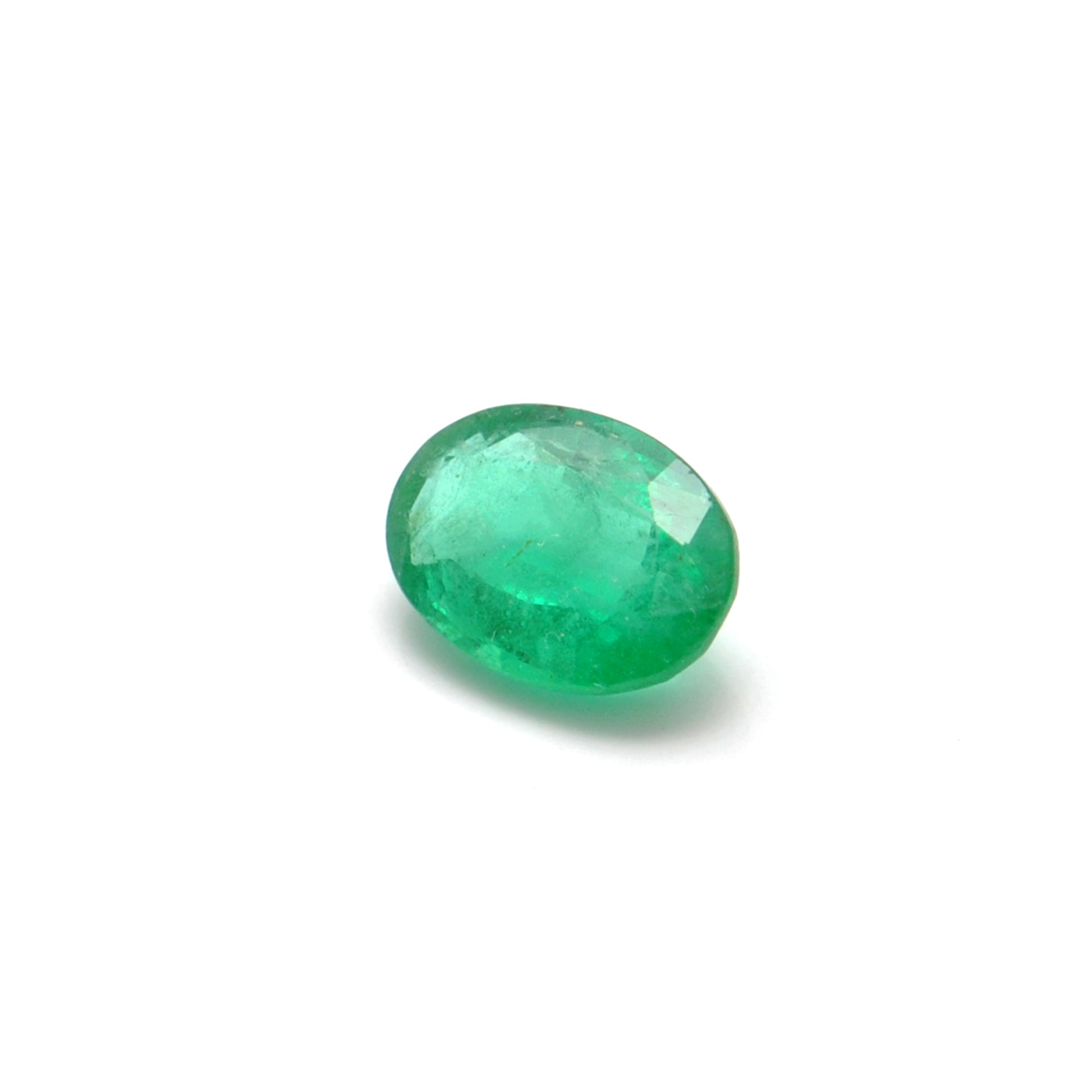 Natural Zambian Emerald Faceted Oval - 6x8.5mm Gemstone - Kanika Creations