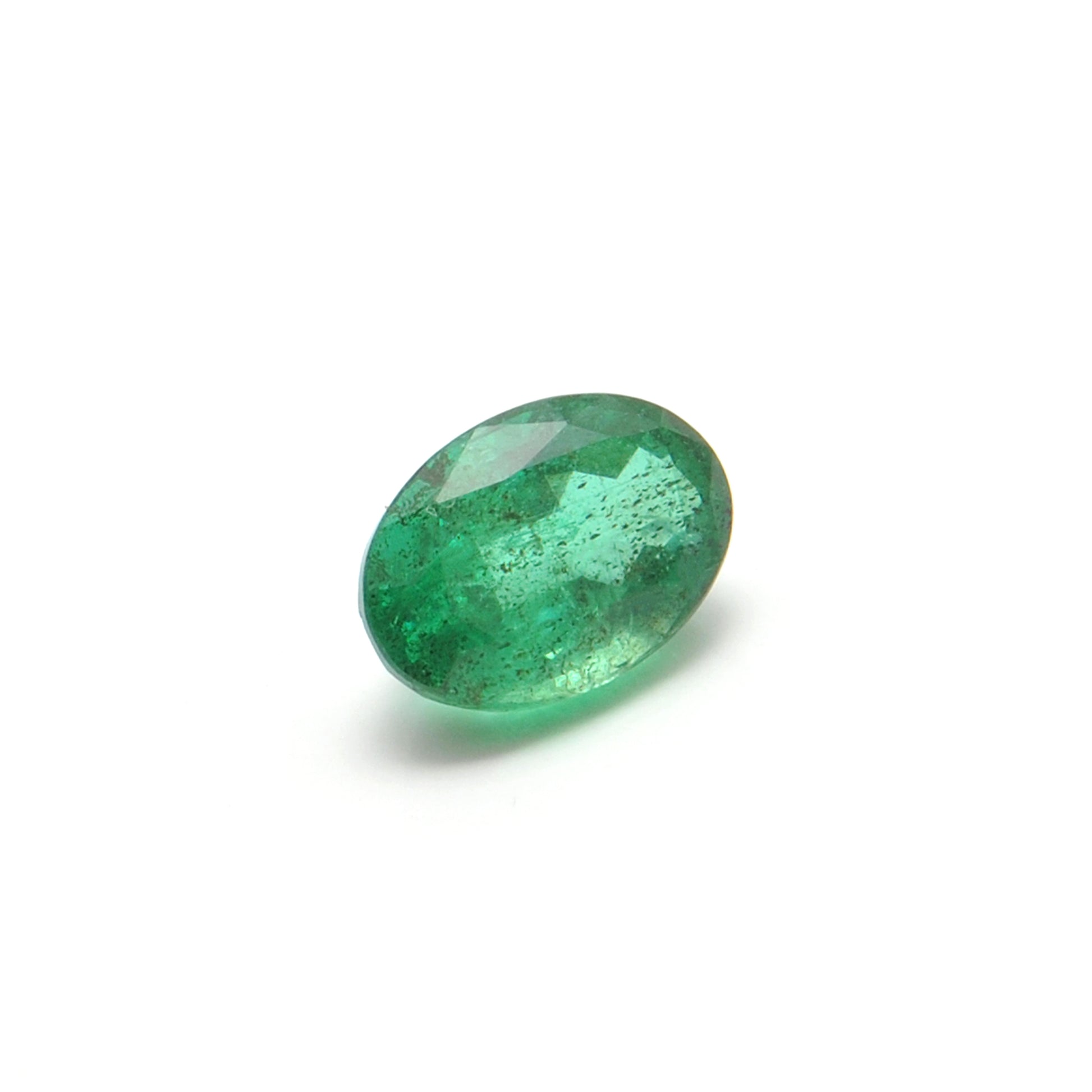 Natural Zambian Emerald Faceted Oval - 6x8.5mm Gemstone - Kanika Creations