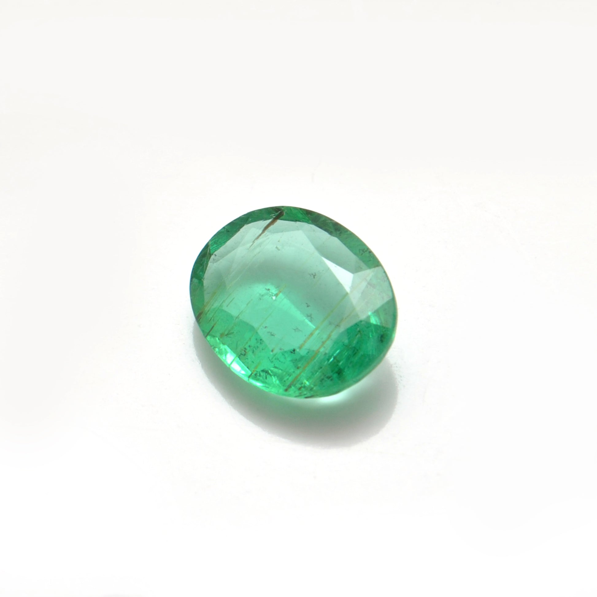 Natural Zambian Emerald Faceted Oval 2.35 Carat - 11x9mm Gemstone - Kanika Creations