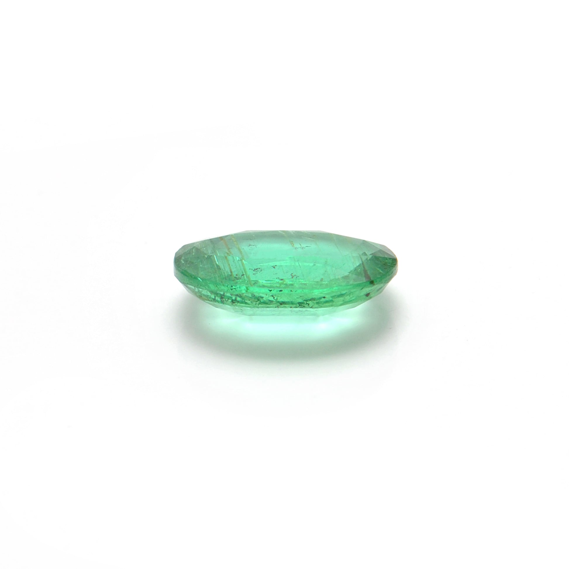 Natural Zambian Emerald Faceted Oval 2.35 Carat - 11x9mm Gemstone - Kanika Creations