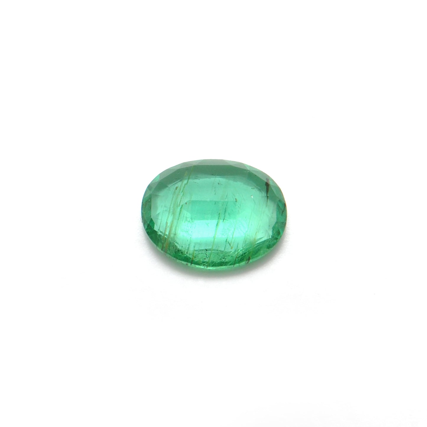 Natural Zambian Emerald Faceted Oval 2.35 Carat - 11x9mm Gemstone - Kanika Creations