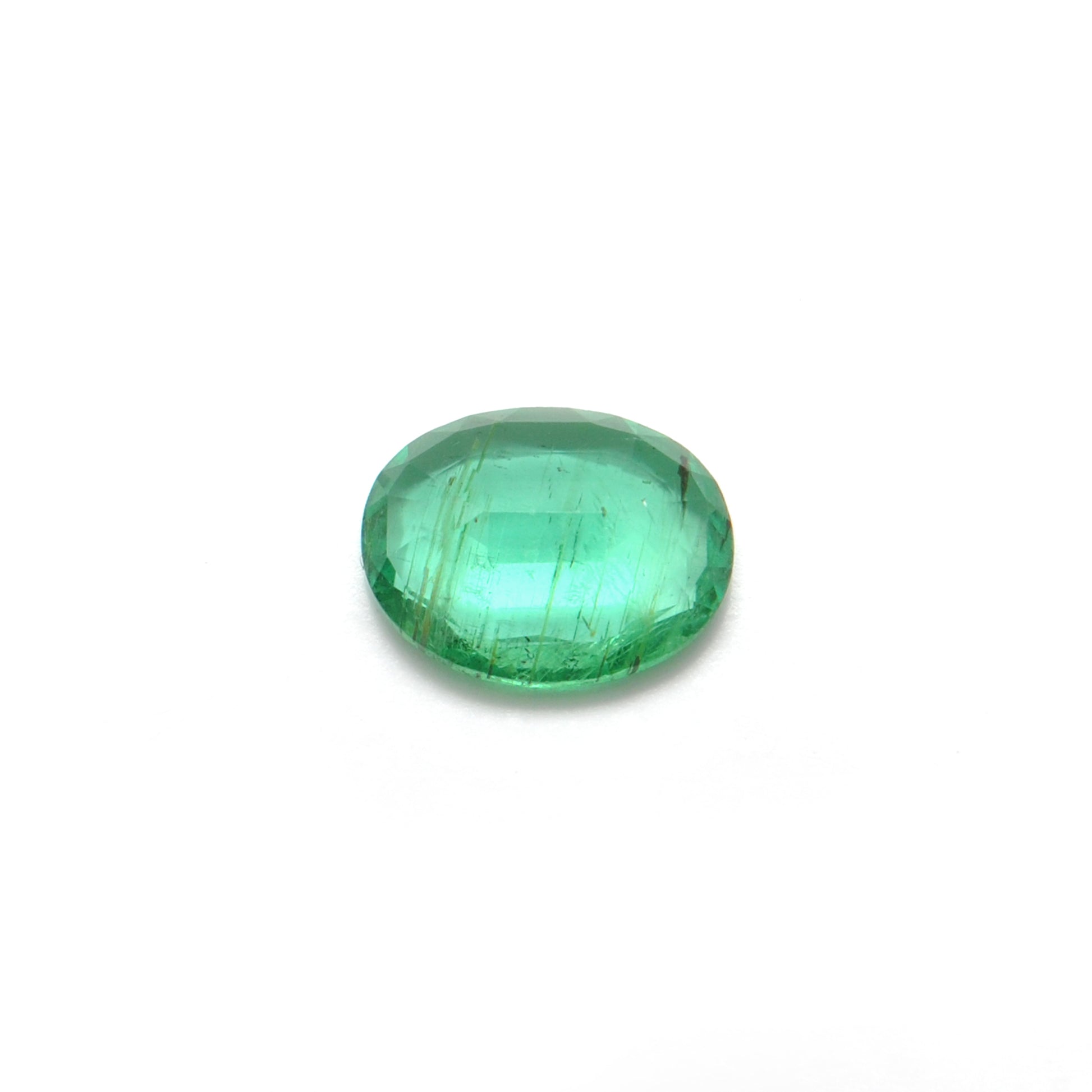 Natural Zambian Emerald Faceted Oval 2.35 Carat - 11x9mm Gemstone - Kanika Creations