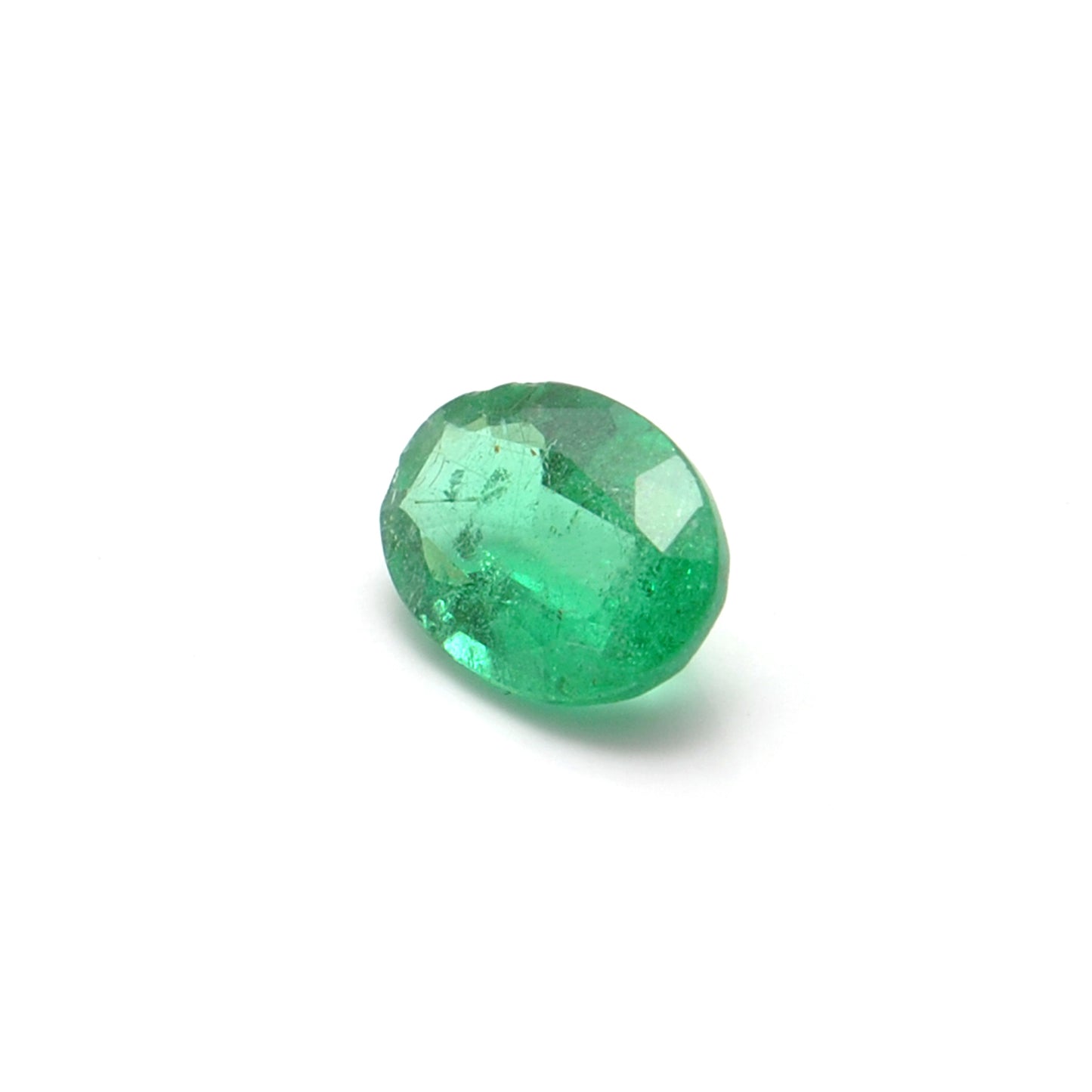 Natural Zambian Emerald Faceted Oval 0.95 Carat - 5.5x8.5mm Gemstone - Kanika Creations