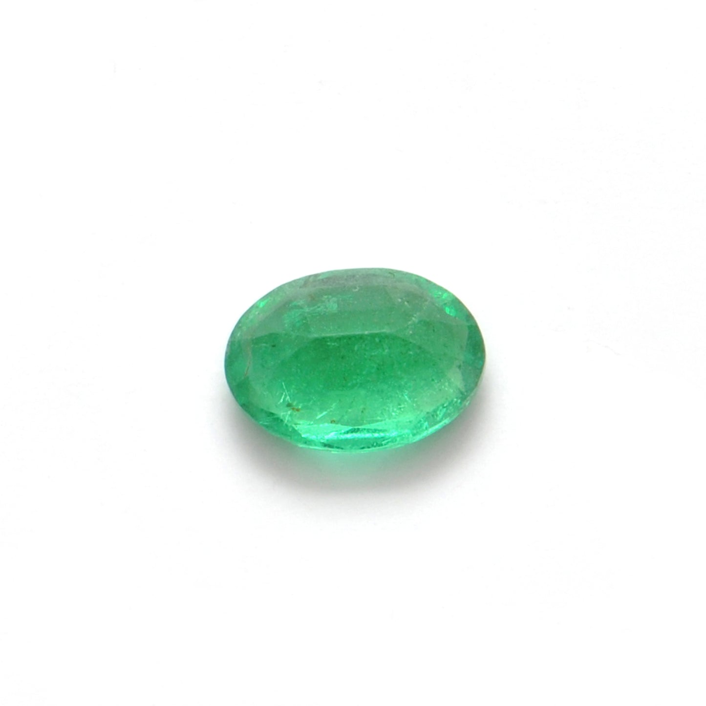 Natural Zambian Emerald Faceted Oval 0.95 Carat - 5.5x8.5mm Gemstone - Kanika Creations