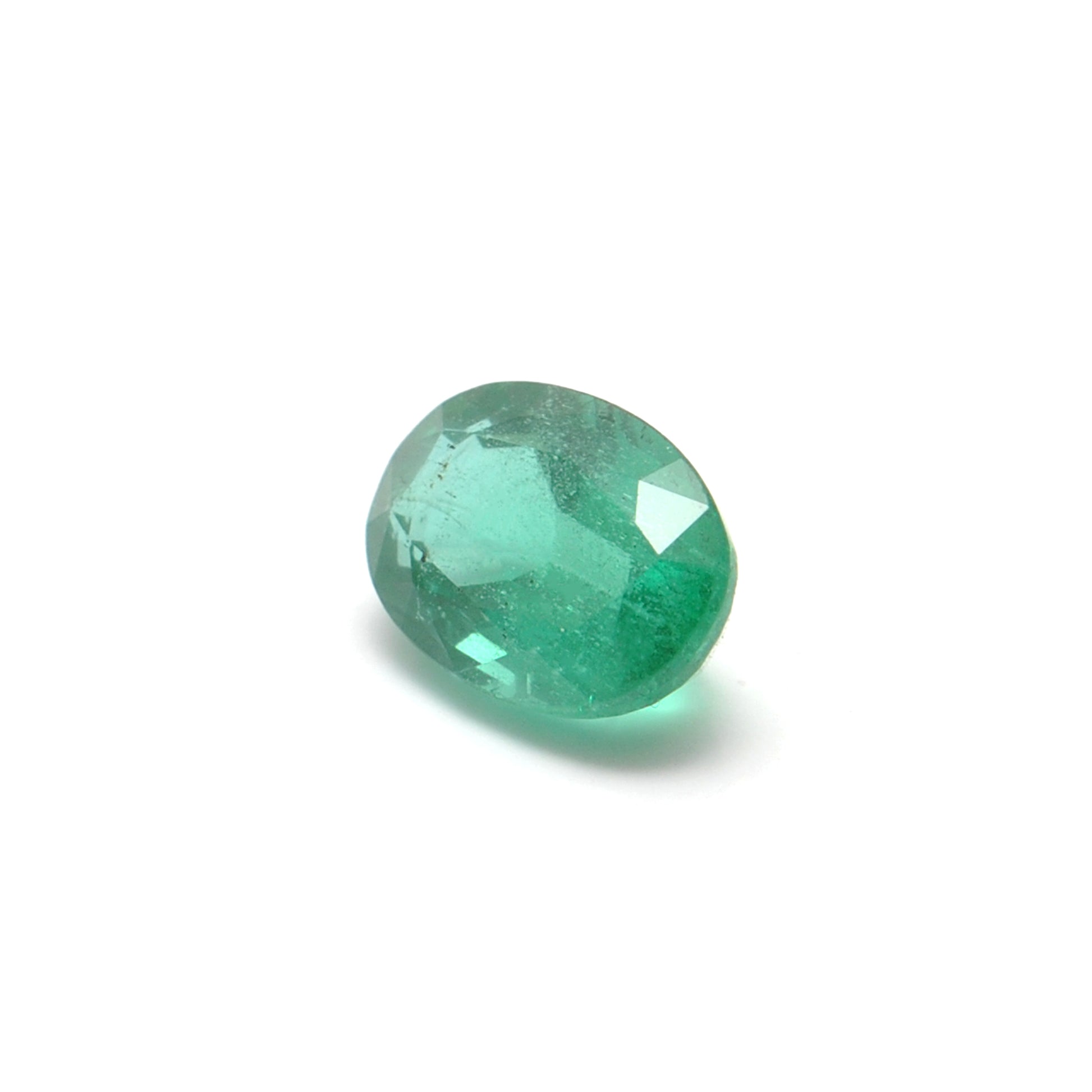 Natural Zambian Emerald Faceted Oval 1.85 Carat - 6.5x9.5mm Gemstone - Kanika Creations
