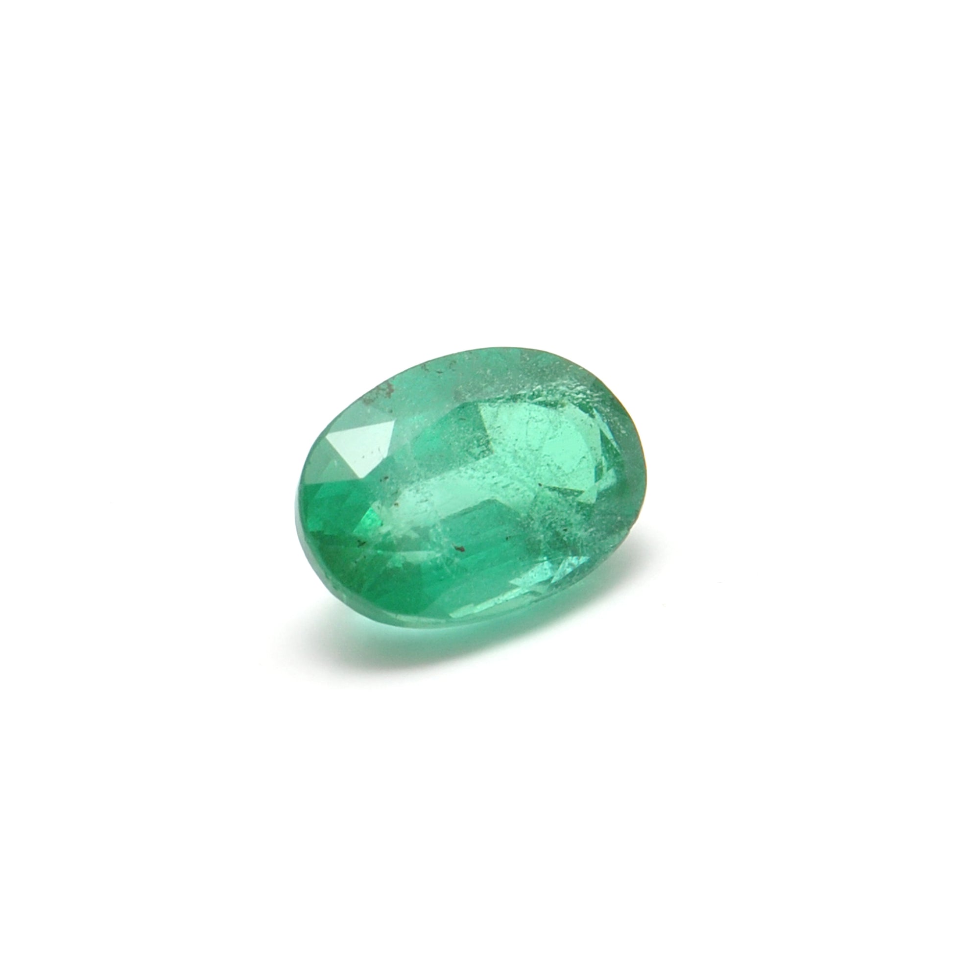 Natural Zambian Emerald Faceted Oval 1.85 Carat - 6.5x9.5mm Gemstone - Kanika Creations