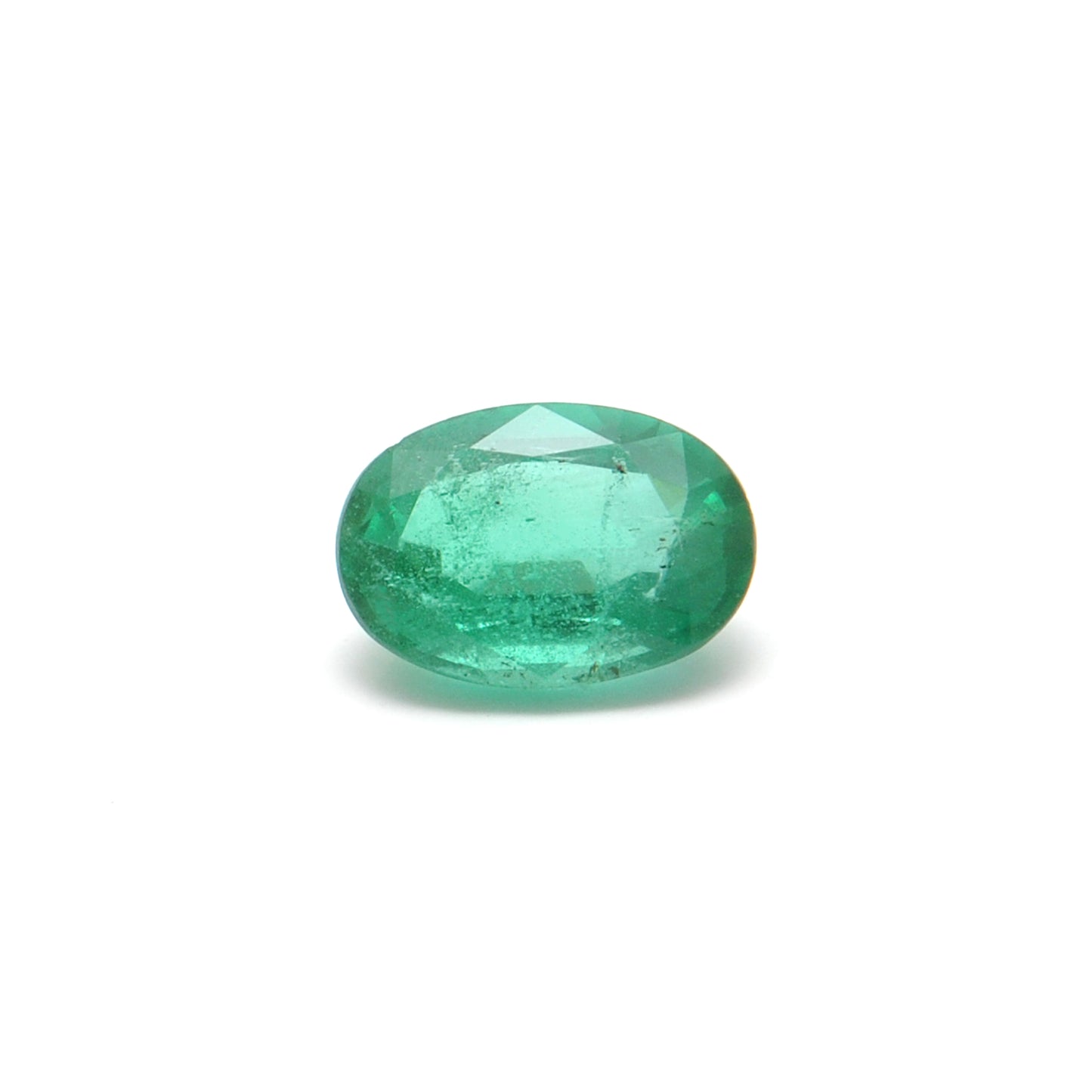Natural Zambian Emerald Faceted Oval 1.85 Carat - 6.5x9.5mm Gemstone - Kanika Creations