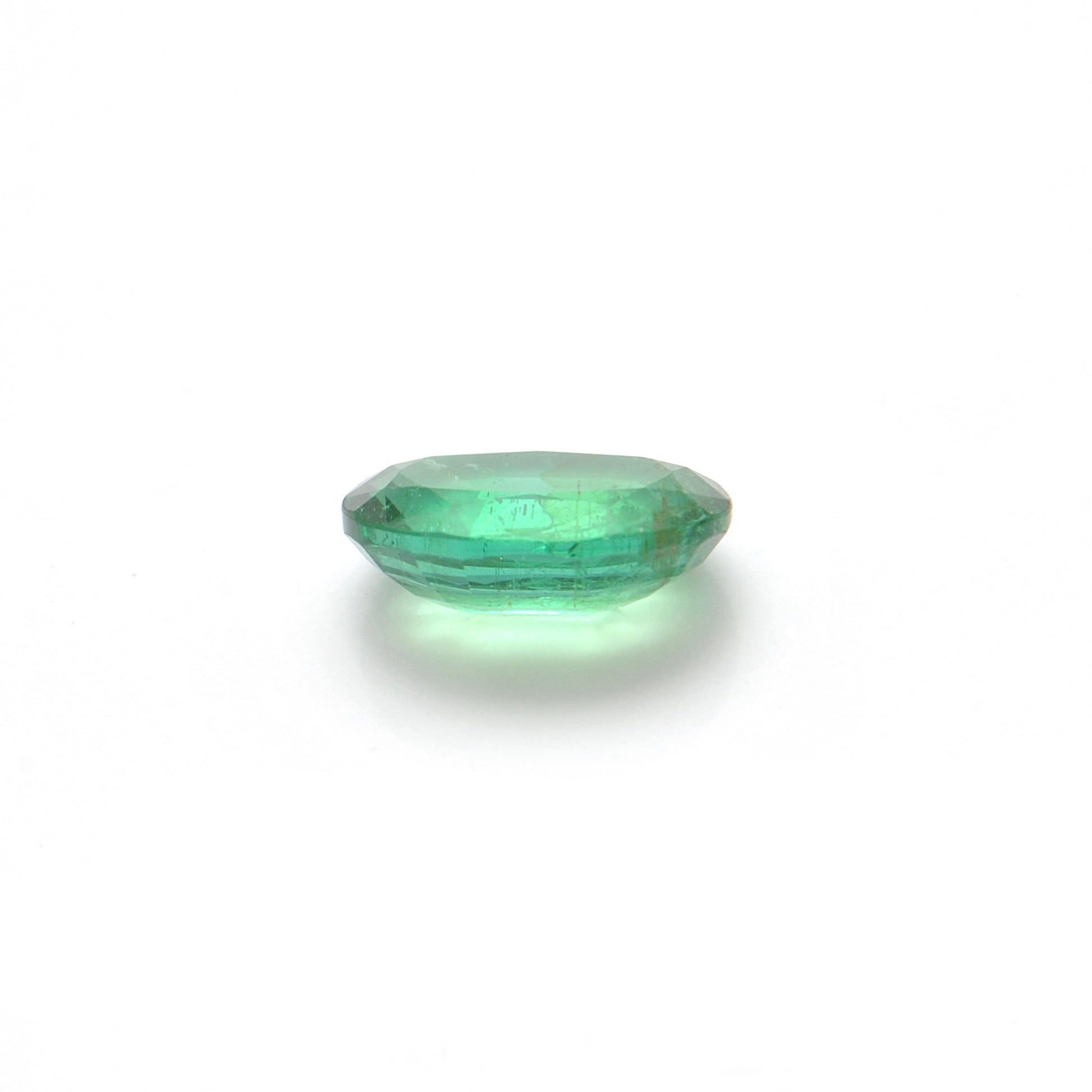 Natural Zambian Emerald Faceted Oval 2.10 Carat - 7.5x10mm Gemstone - Kanika Creations