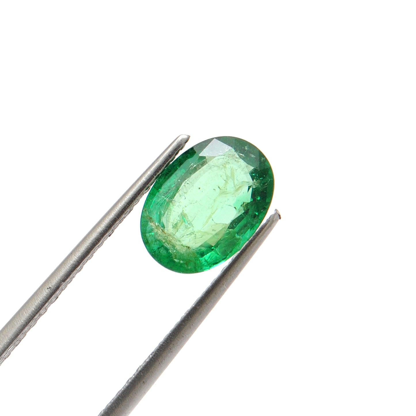 Kanika Creations Natural Zambian Emerald 2.10 Carat Oval 7.5x10mm