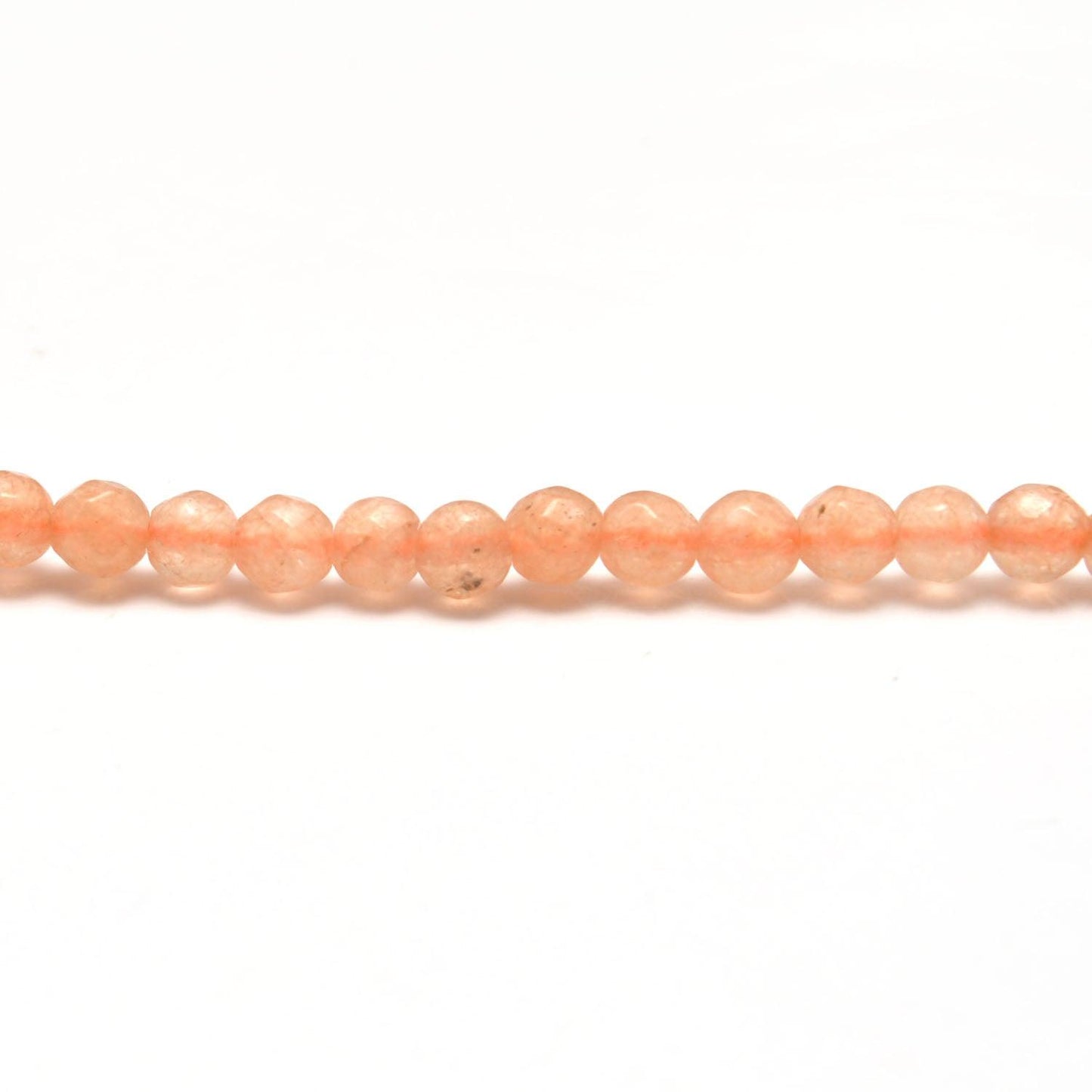 Honey Quartz Round Faceted Gemstone Beads 3-3.5mm 14" - Kanika Creations