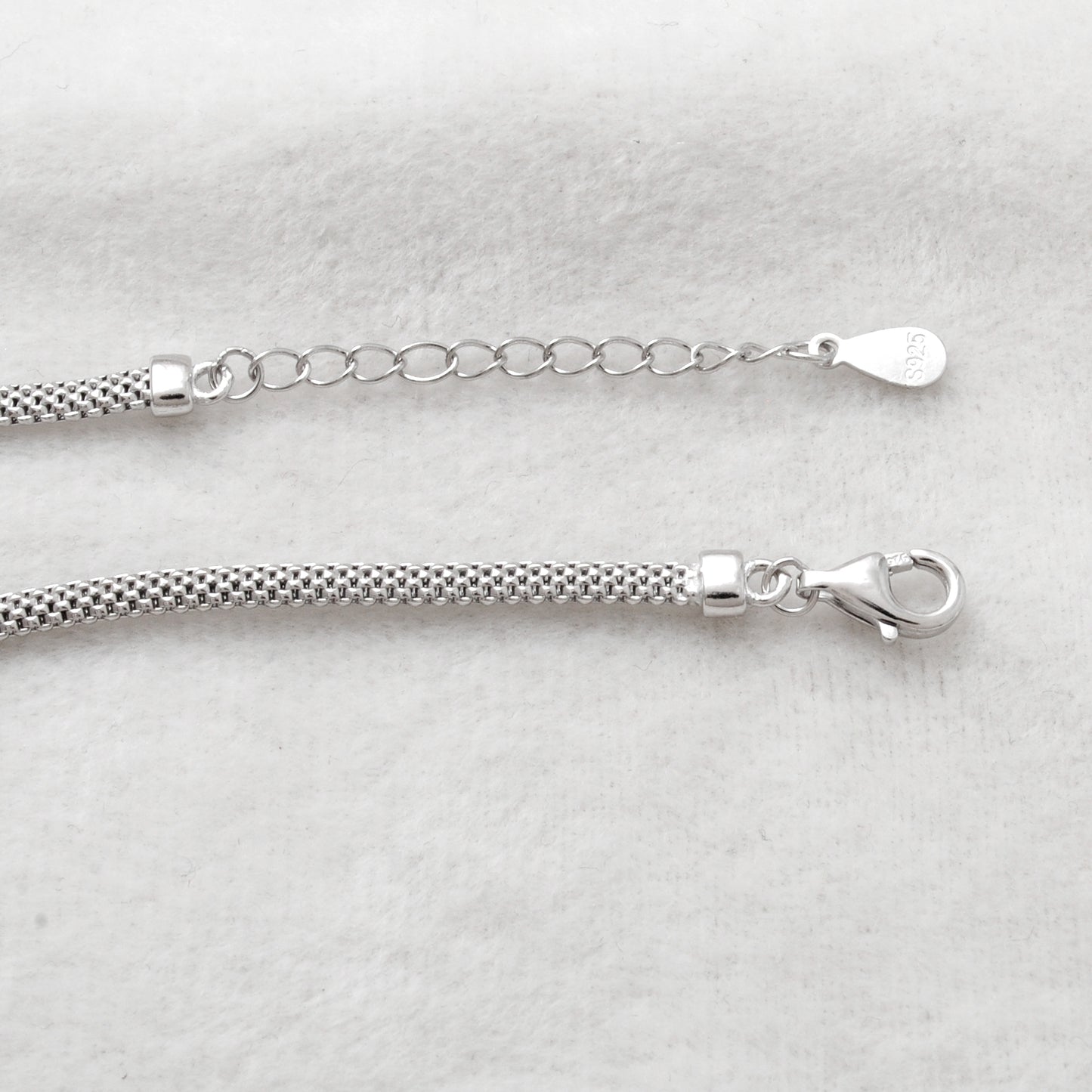 CZ Interlocking Circles Bracelet – 925 Silver, 8 Inch, Rose Gold & Silver Finish, Gift for Her - Kanika Creations