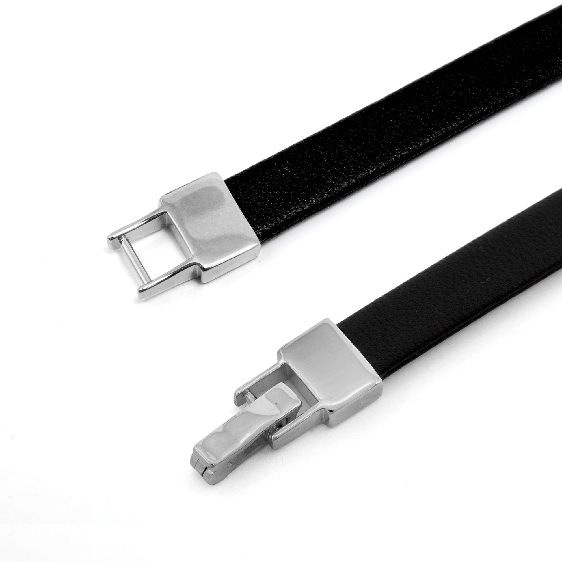 925 Sterling Silver CZ Leather Base Bracelet, 7 Inch – Stylish & Durable Gift - Kanika Creations