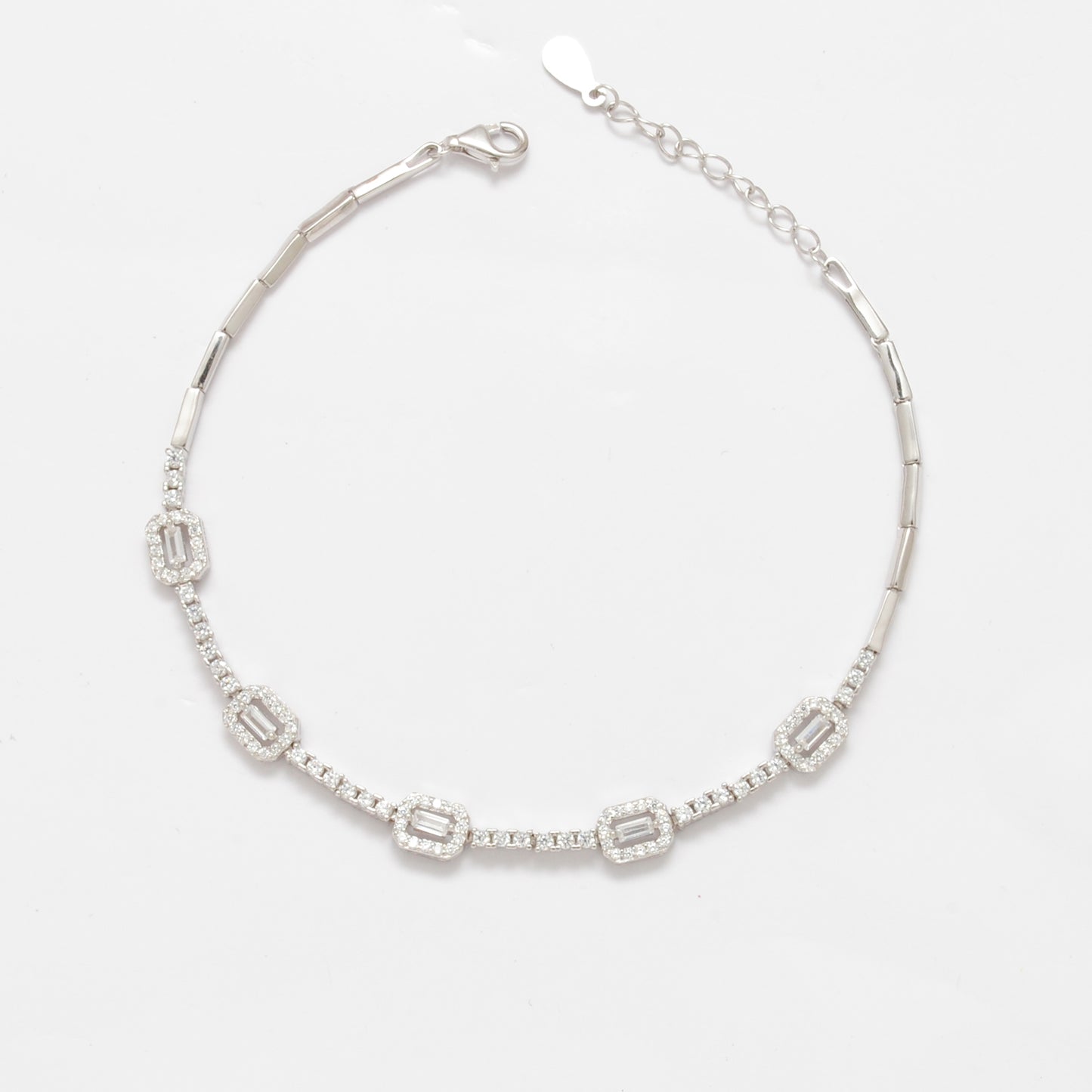 925 Sterling Silver Cubic Zirconia Wraparound Bracelet – Elegant Spiral Gift Jewelry for Her - Kanika Creations