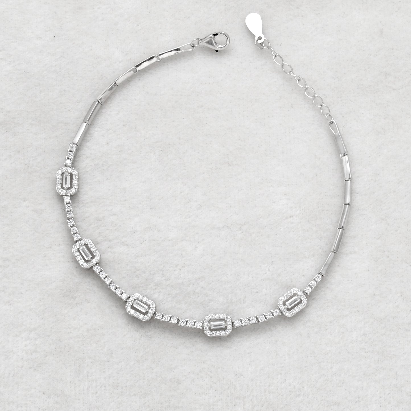 925 Sterling Silver Cubic Zirconia Wraparound Bracelet – Elegant Spiral Gift Jewelry for Her - Kanika Creations