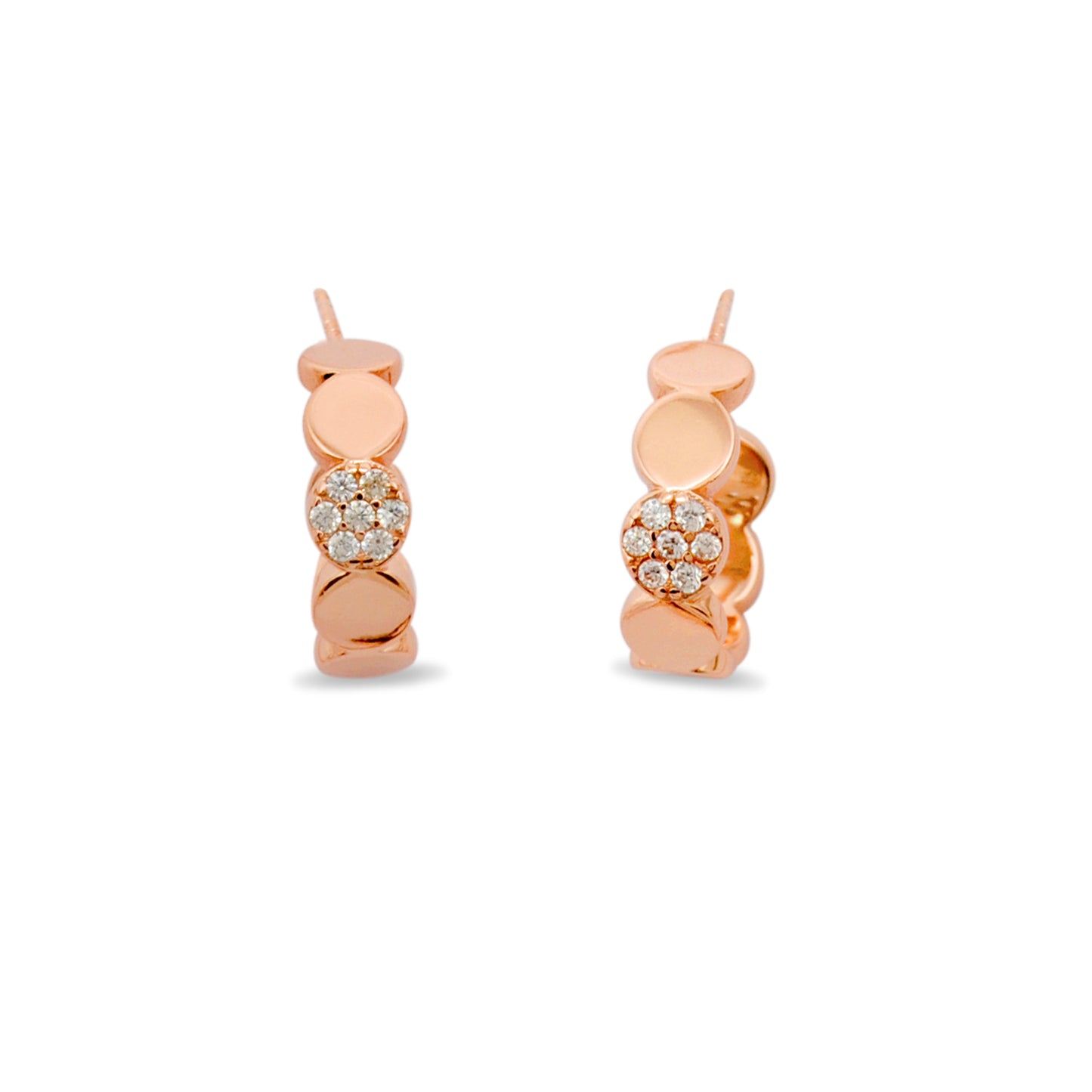 925 Silver CZ Necklace & Earrings Set with Band Ring – Gold & Silver Finish