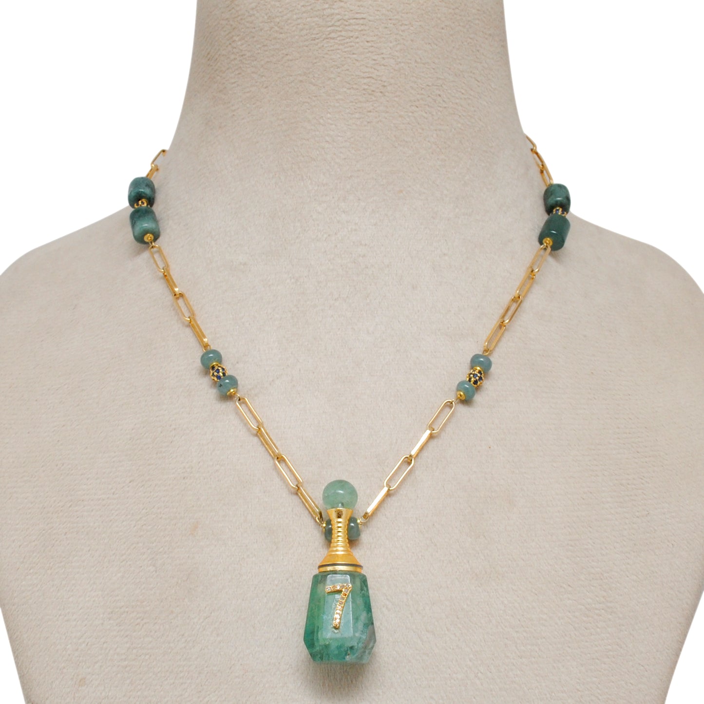 Kanika Creations 925 Sterling Silver Zade Fancy Minimalist Necklace – a 30-inch sleek chain with a 2-inch extension, featuring fancy jade stones. Weighs 35g, offering a bold yet elegant minimalist design, perfect for layering or statement wear.