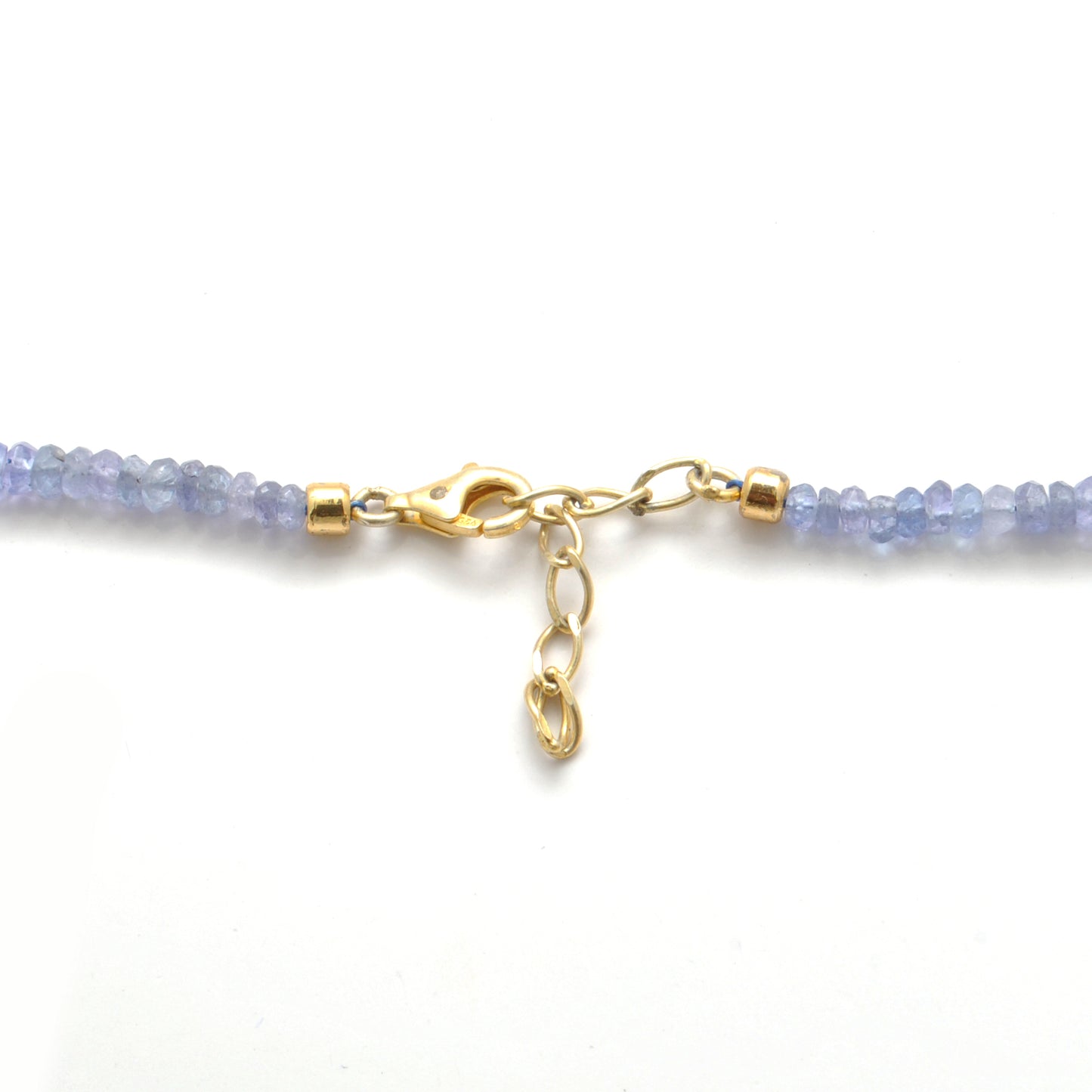 Handmade Faceted Tanzanite Opal Necklace - Lifestyle Styled View