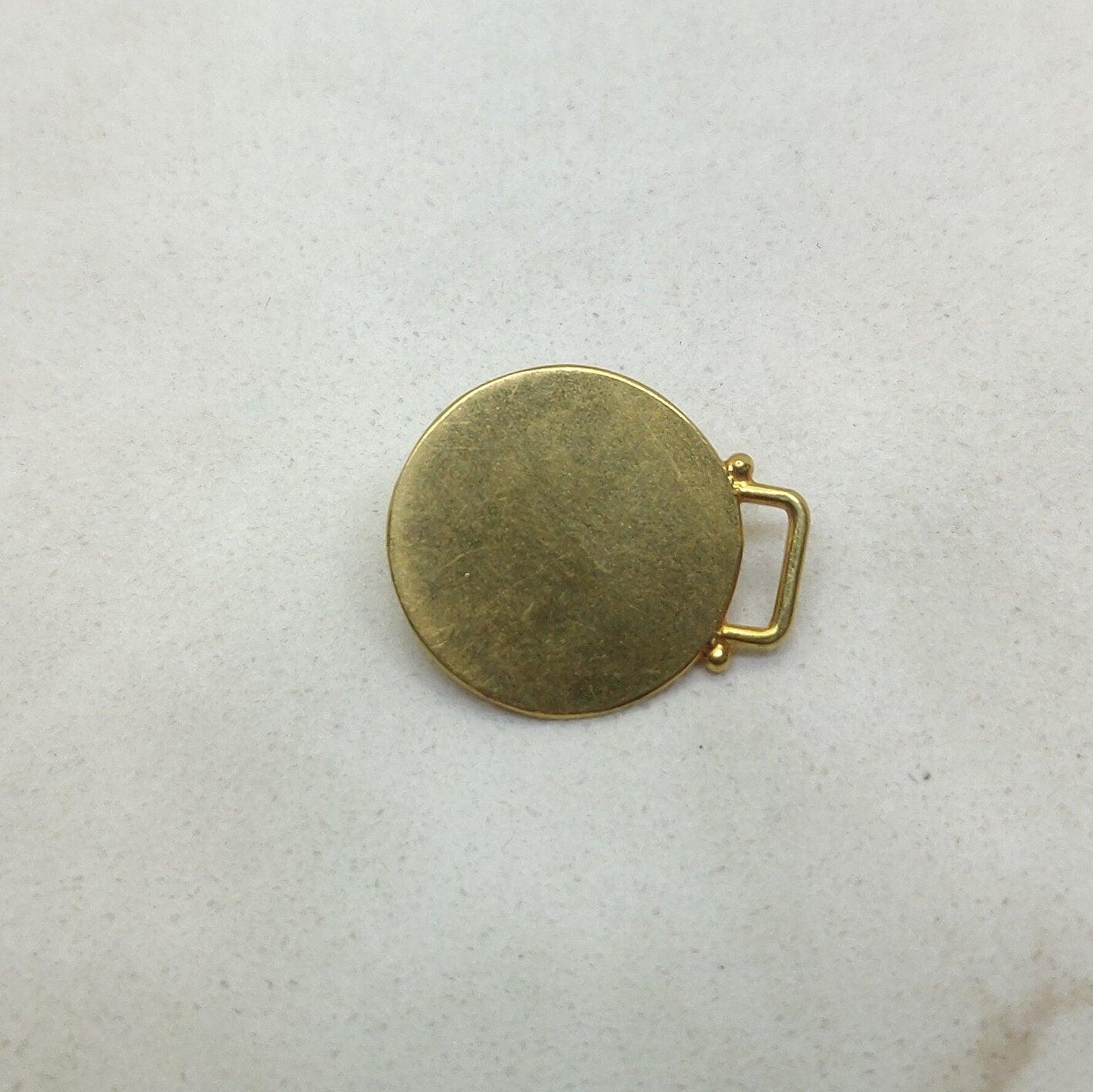 18k Solid Yellow Turquoise Statement Pendant - Kanika Creations