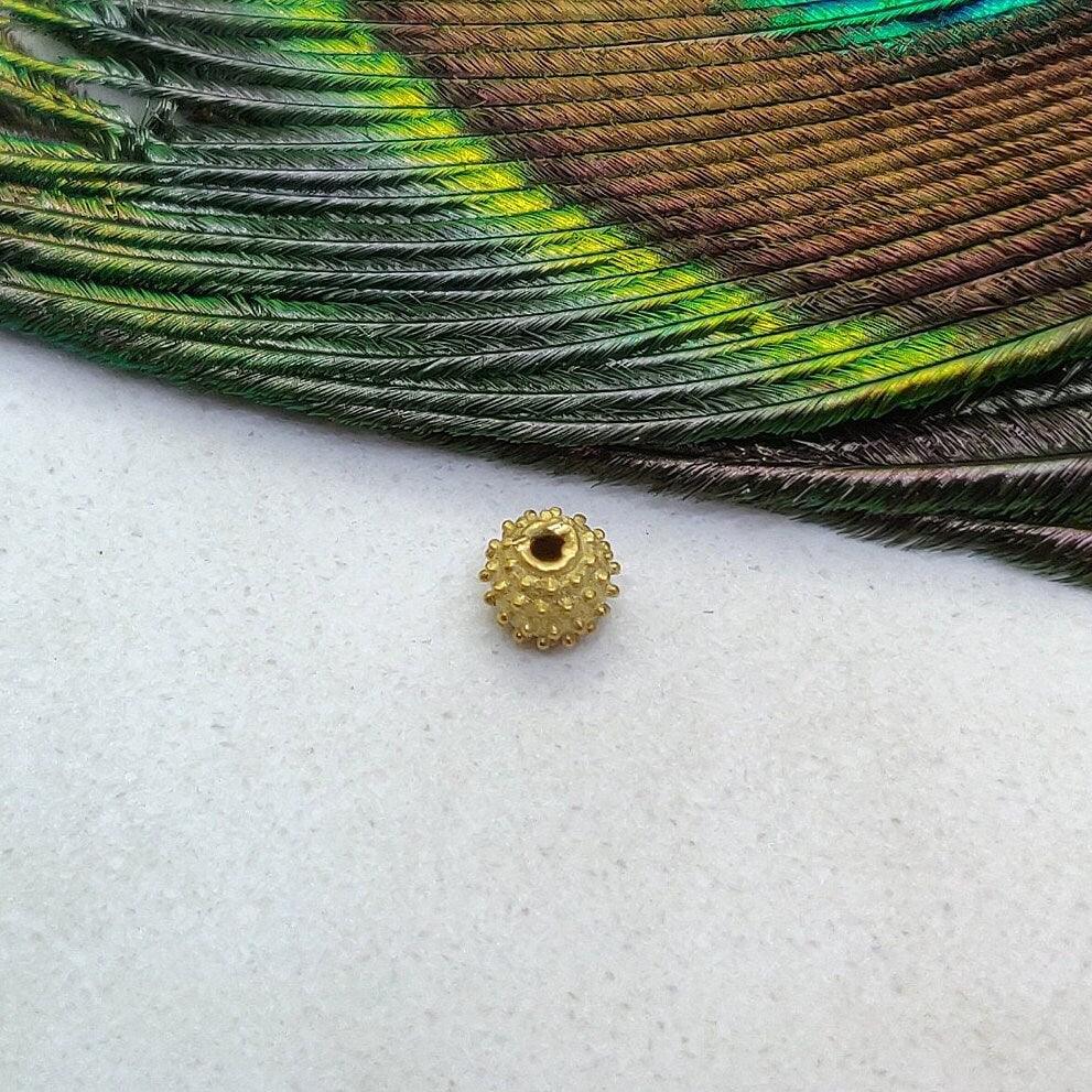 18K Yellow Gold Spacer Beads 4mm - Kanika Creations