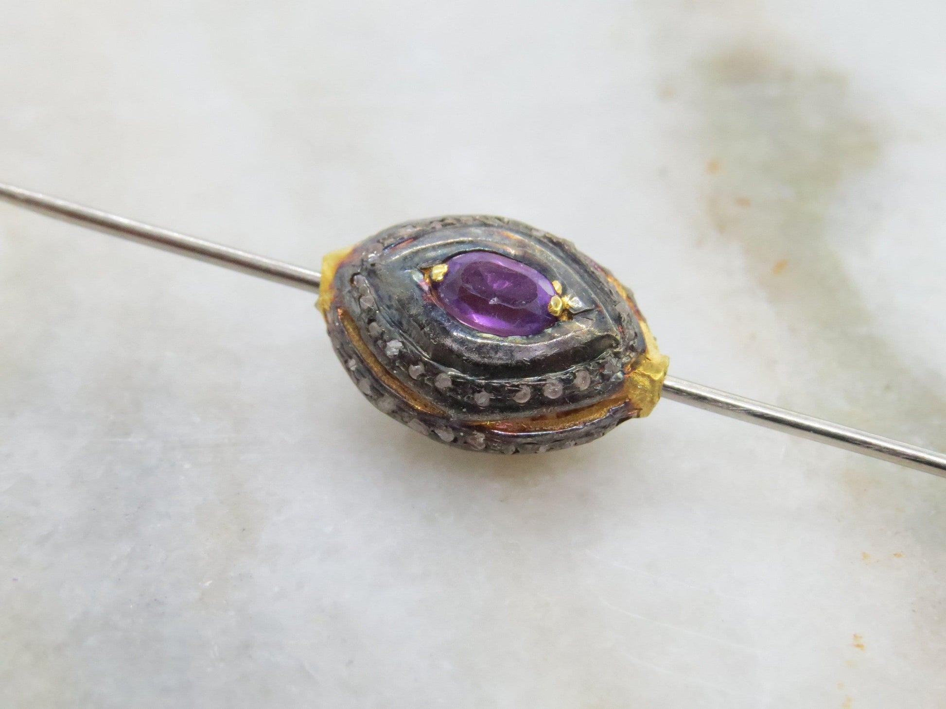 18k Solid Yellow Gold Round Spacer Ball Beads - Kanika Creations