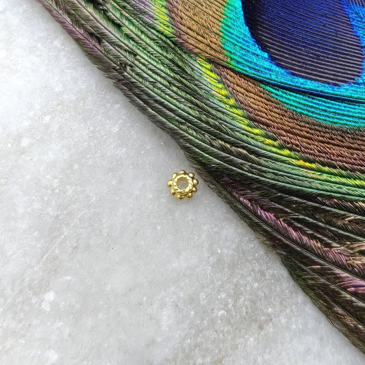 18k Gold Spacer Finding Connecter Jewelry Sold By 2 - Kanika Creations