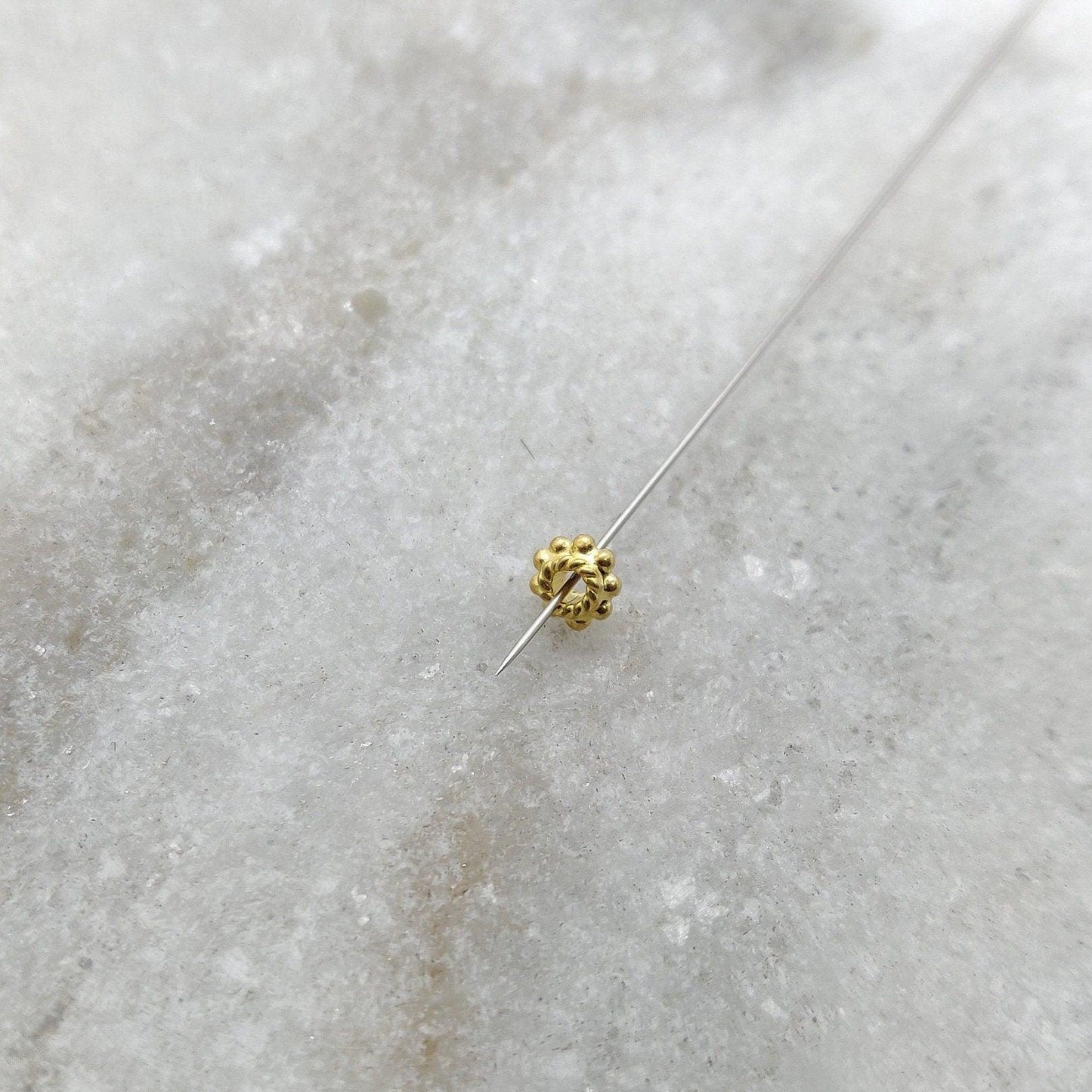 18k Gold Spacer Finding Connecter Jewelry Sold By 2 - Kanika Creations