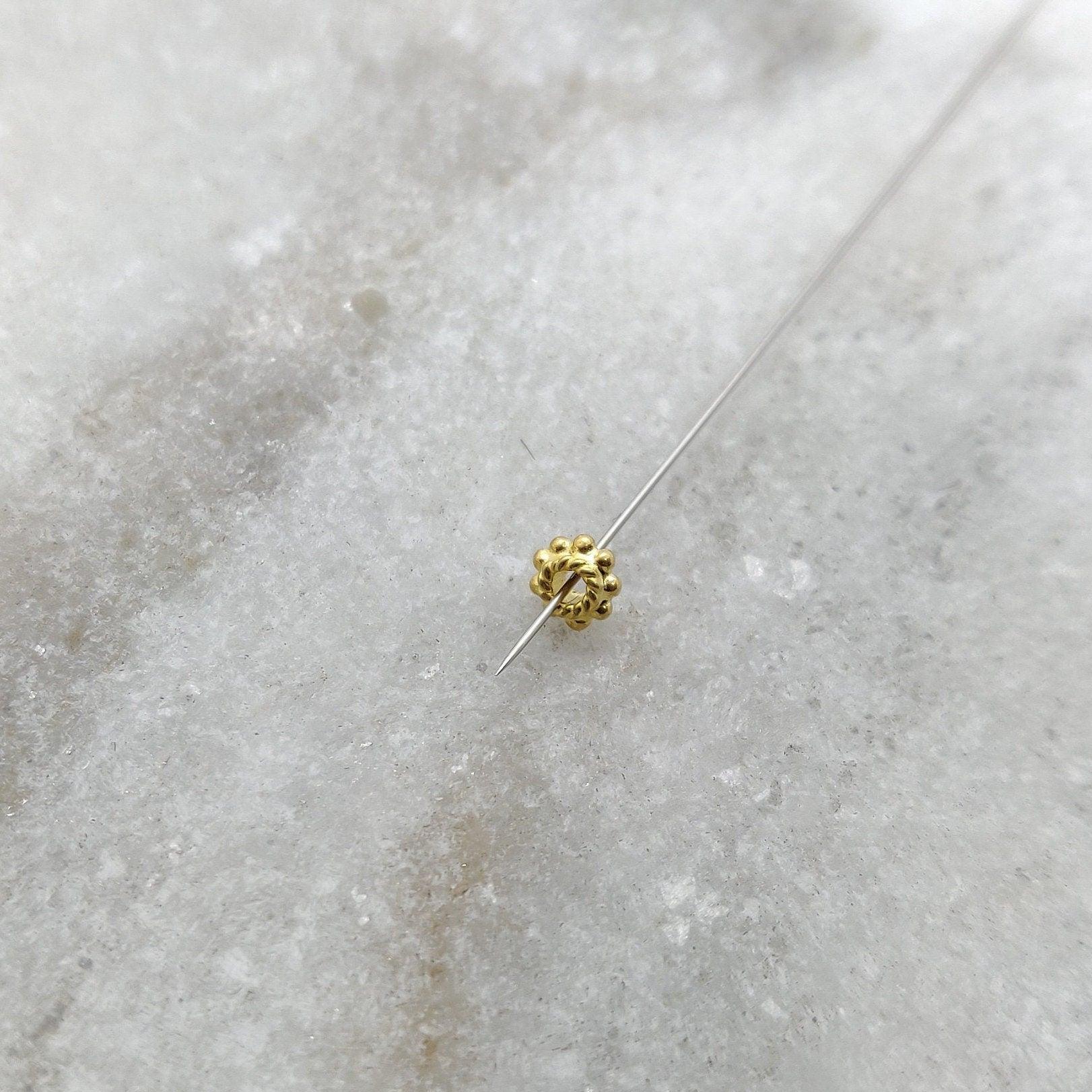 18k Gold Spacer Finding Connecter Jewelry Sold By 2 - Kanika Creations