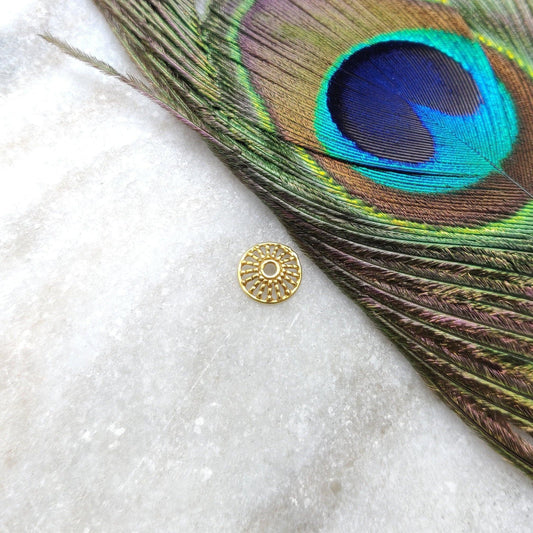 Spacer 18k Gold Beads Cap DIY Craft Jewelry - Kanika Creations