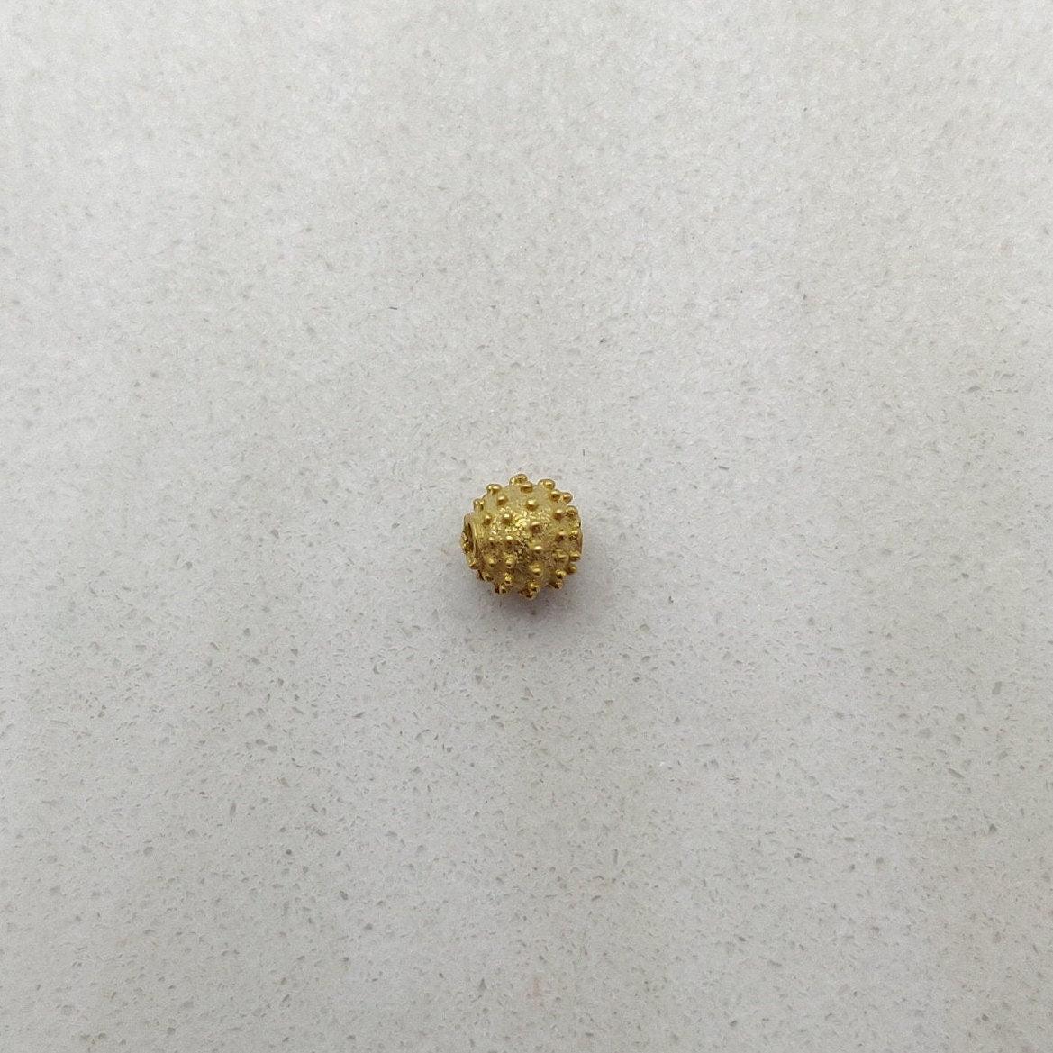 18K Yellow Gold Spacer Beads 4mm - Kanika Creations