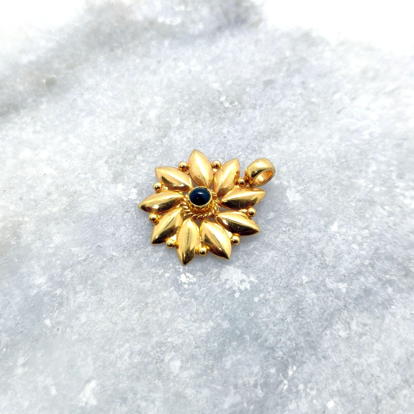 Handmade 18k Solid Gold Designer Charm Pendant - Kanika Creations