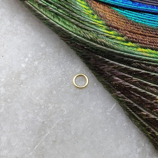 18k Solid Gold Jump Ring Components Sold as 10 Pcs 3mm - Kanika Creations