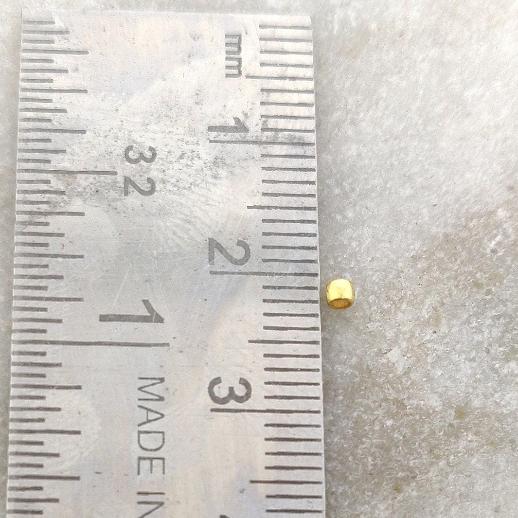 18K Yellow Gold Fancy Spacers Beads For Jewelry Making - Kanika Creations