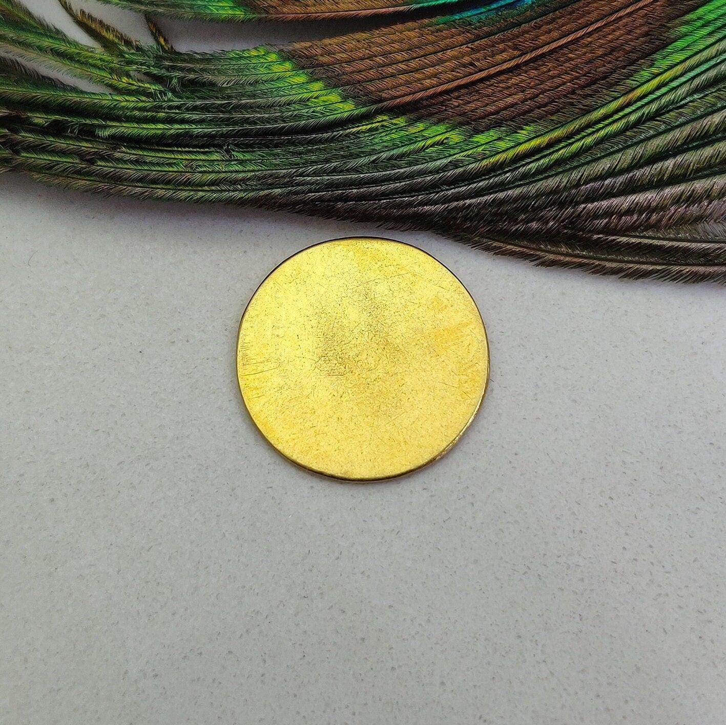 Ancient Coin 18K Yellow Gold Charm Handmade Vintage - Kanika Creations
