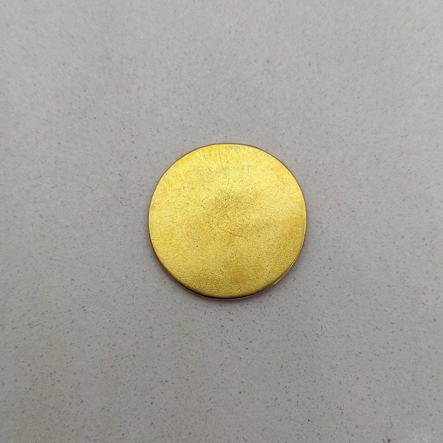 Ancient Coin 18K Yellow Gold Charm Handmade Vintage - Kanika Creations