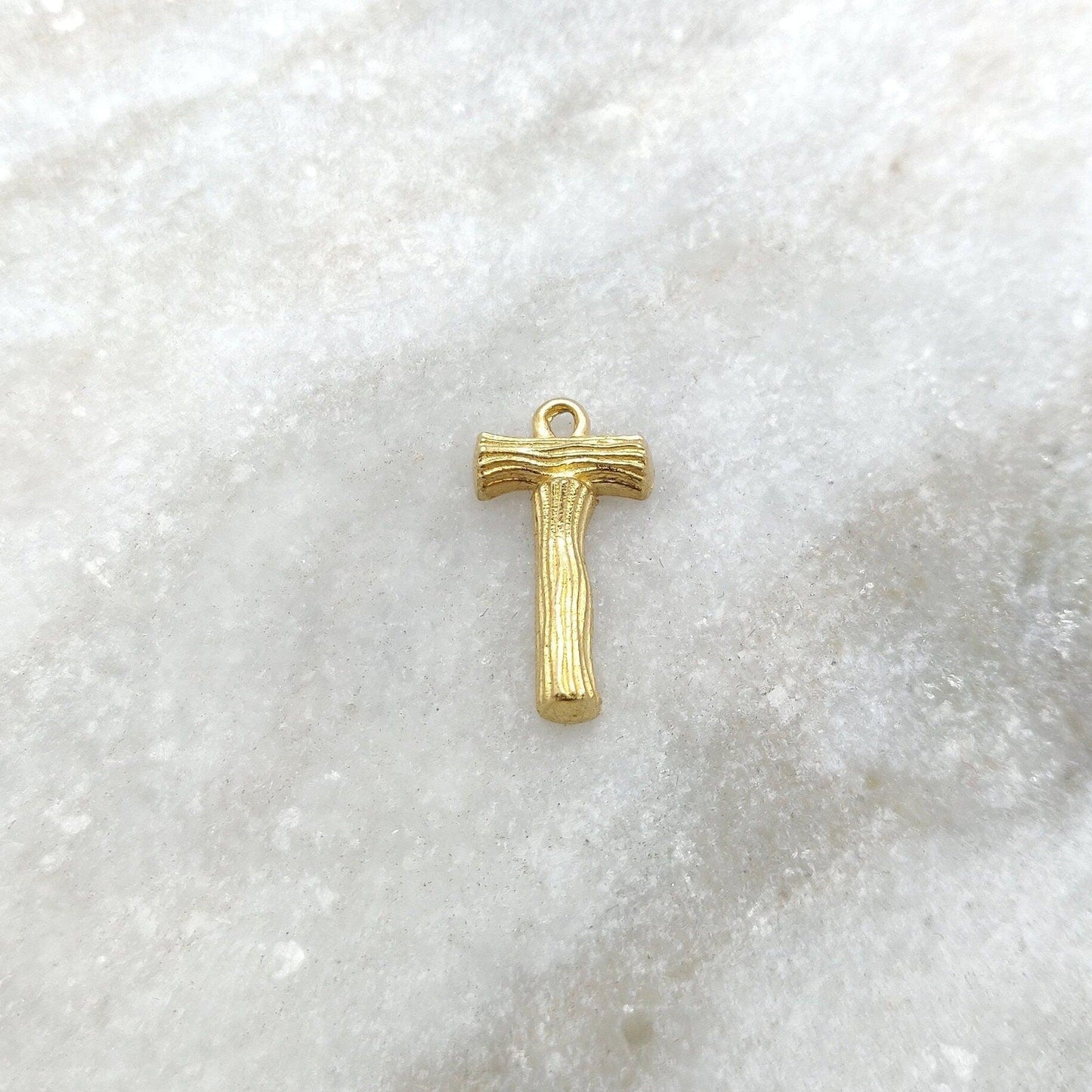 T Alphabet Pendant Charm Initial Letter - Kanika Creations