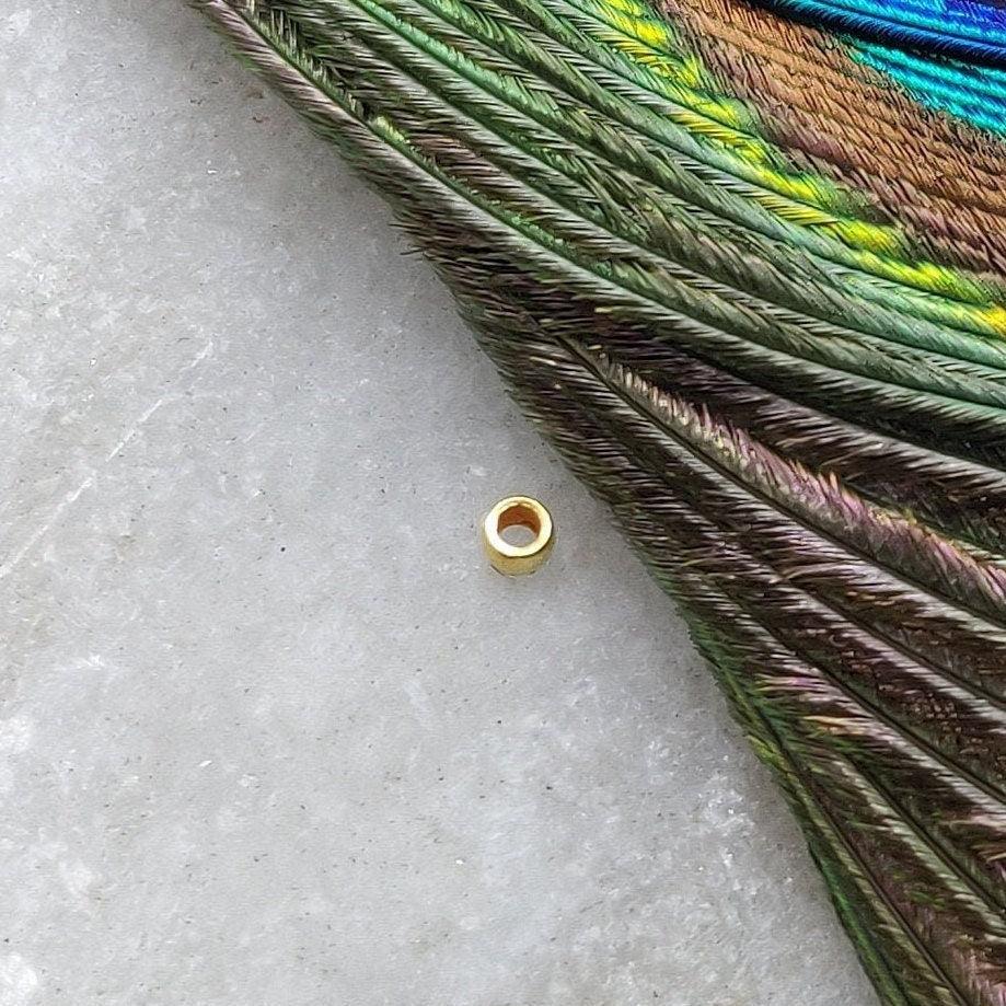18K Yellow Gold Fancy Spacers Beads For Jewelry Making - Kanika Creations