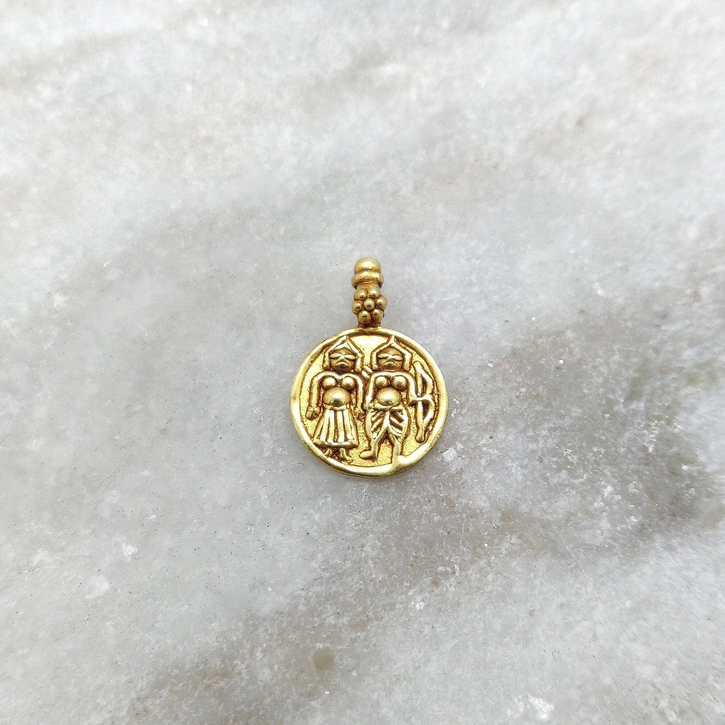 18k Gold Religious Charm Pendant - Kanika Creations