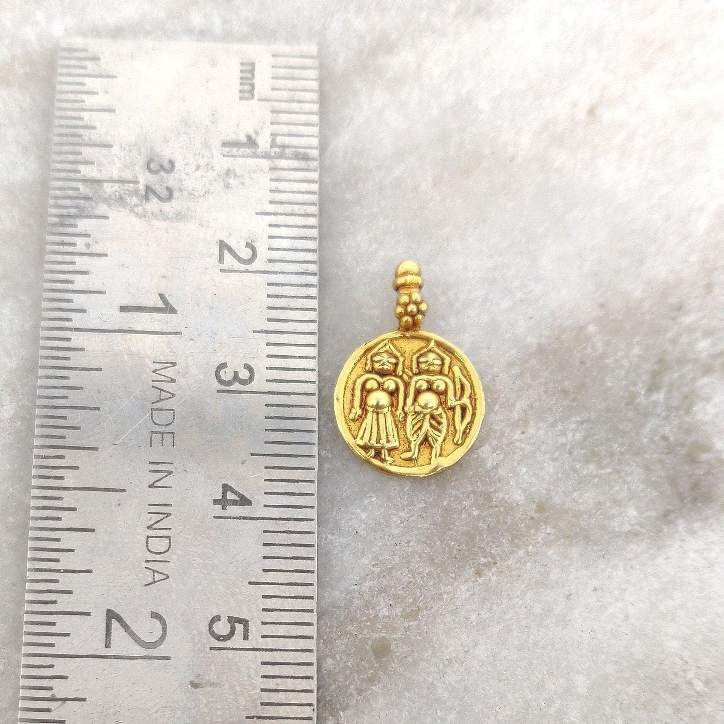 18k Gold Religious Charm Pendant - Kanika Creations