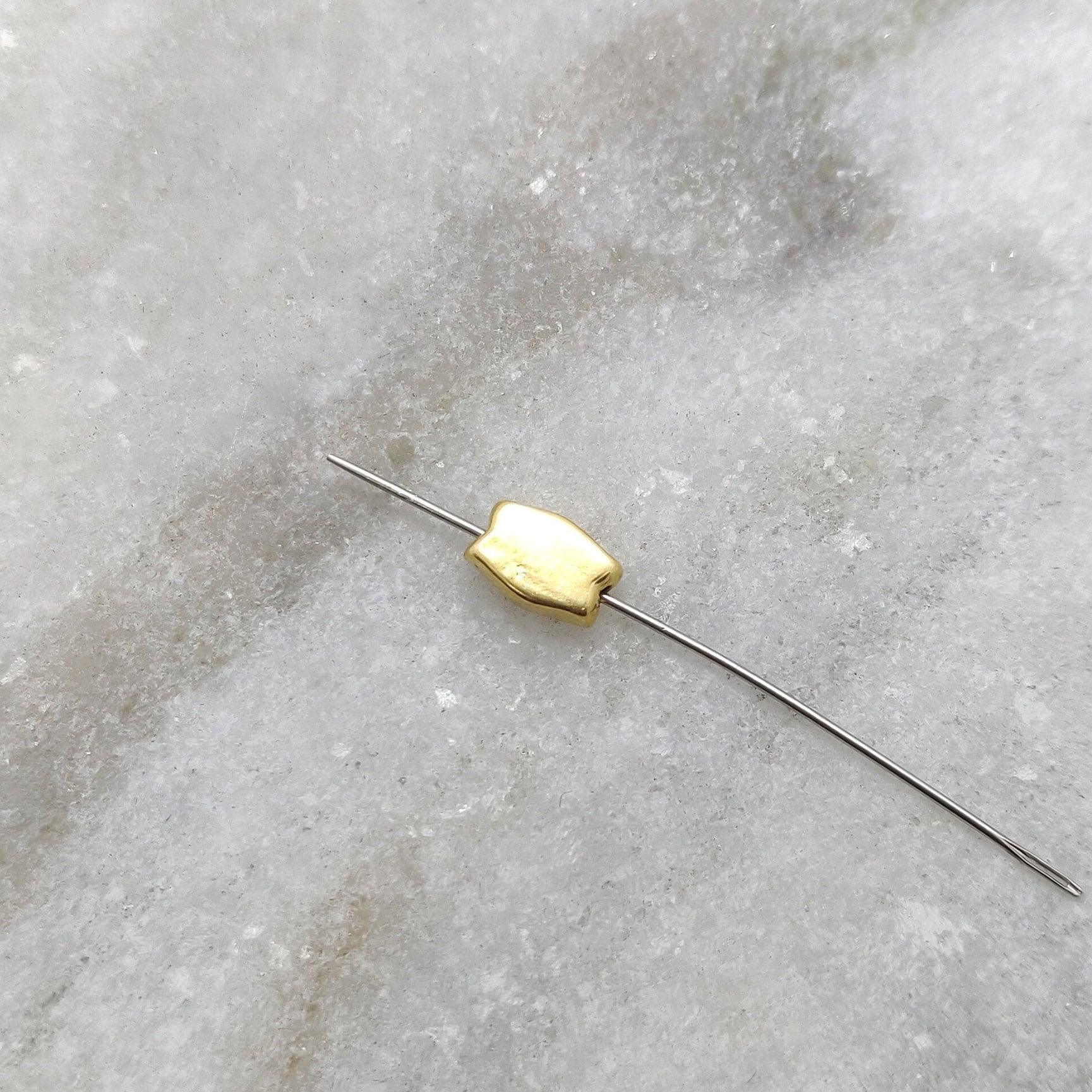 18k Solid Yellow Gold Fancy Spacer Beads - Kanika Creations