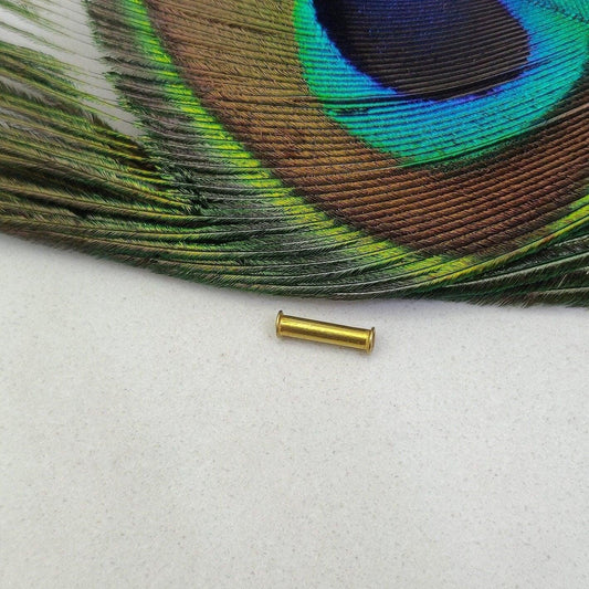 18K Solid Yellow Gold Tube Spacer Bead 10mm - Kanika Creations