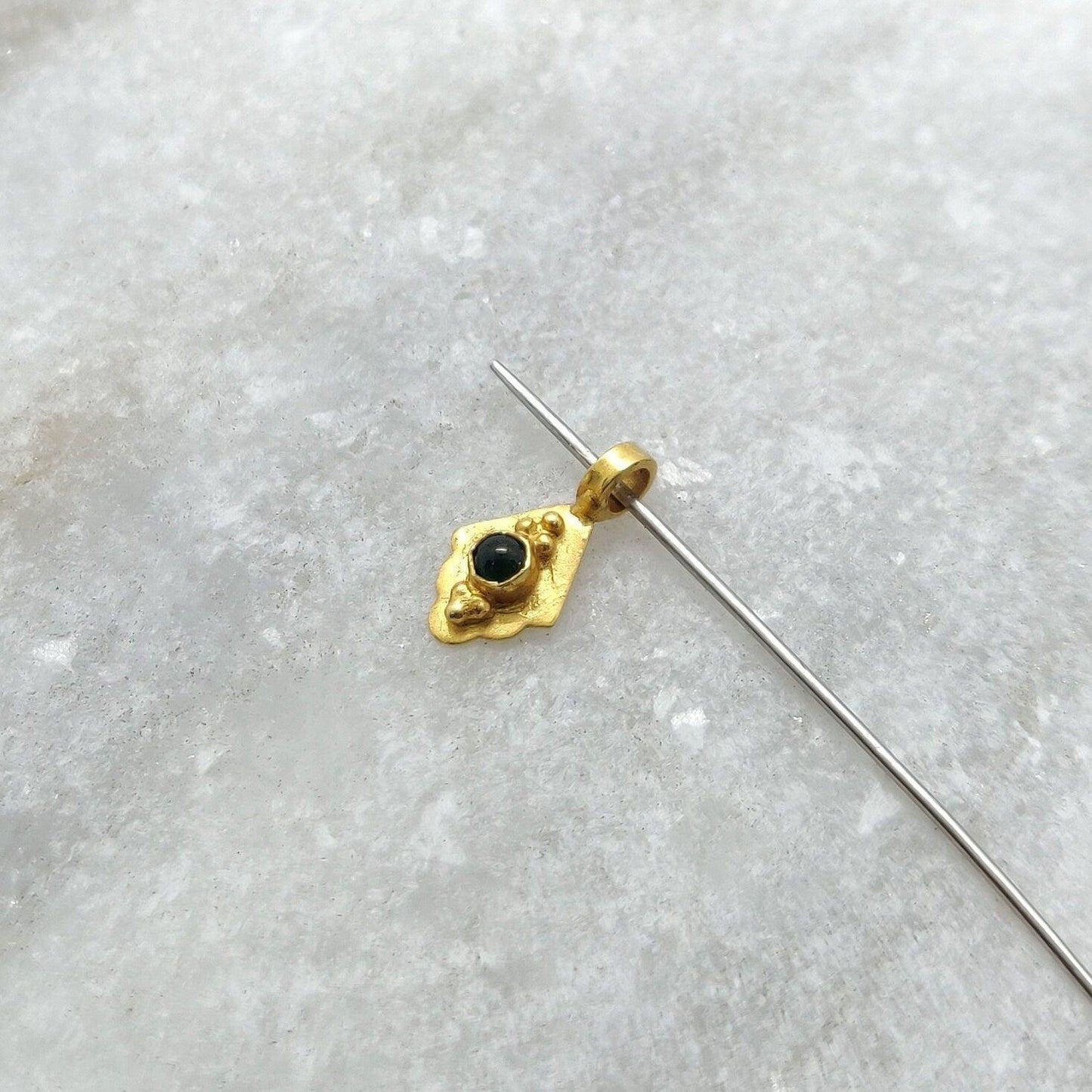 5X10MM 18k Yellow Gold Charm Pendant - Kanika Creations