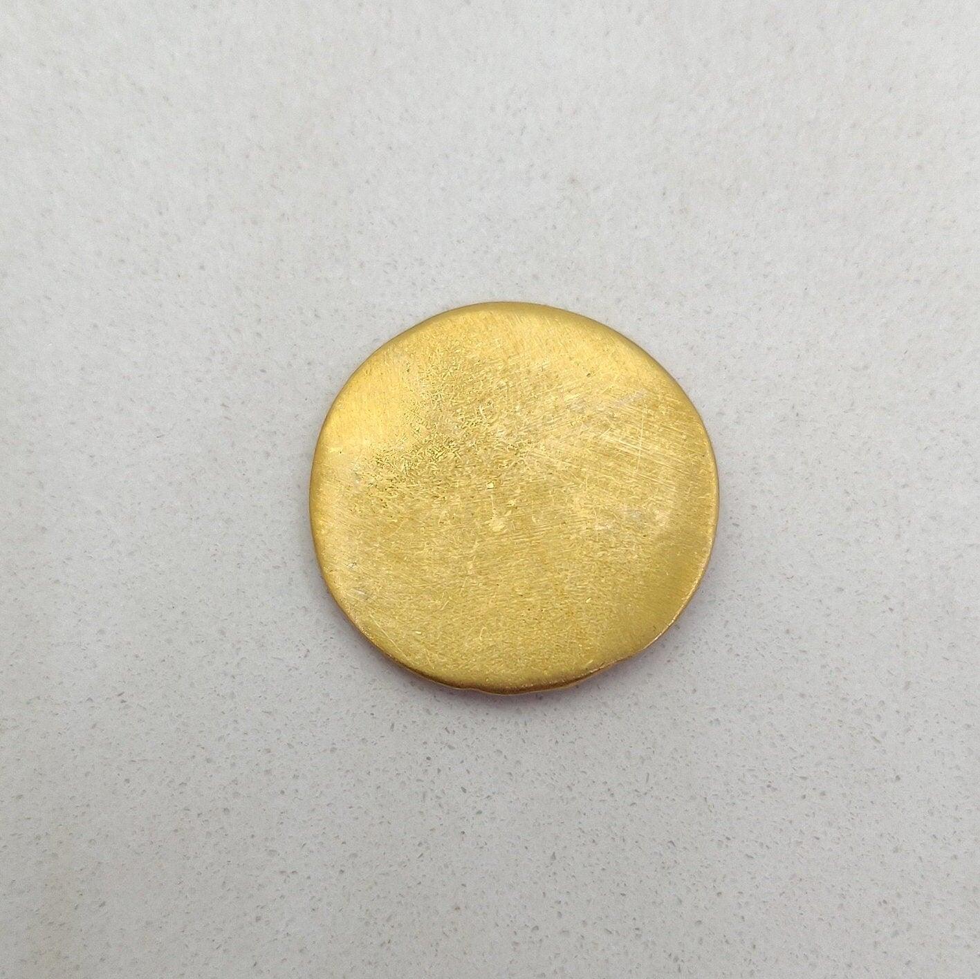 Vintage 18k Gold Jewish Coin Pendant Findings- 20mm - Kanika Creations