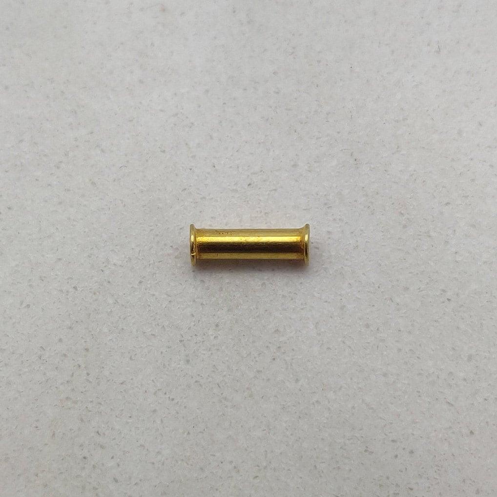 18k Solid Yellow Gold Tube Spacer Beads 8MM Sold as 2 Pcs - Kanika Creations