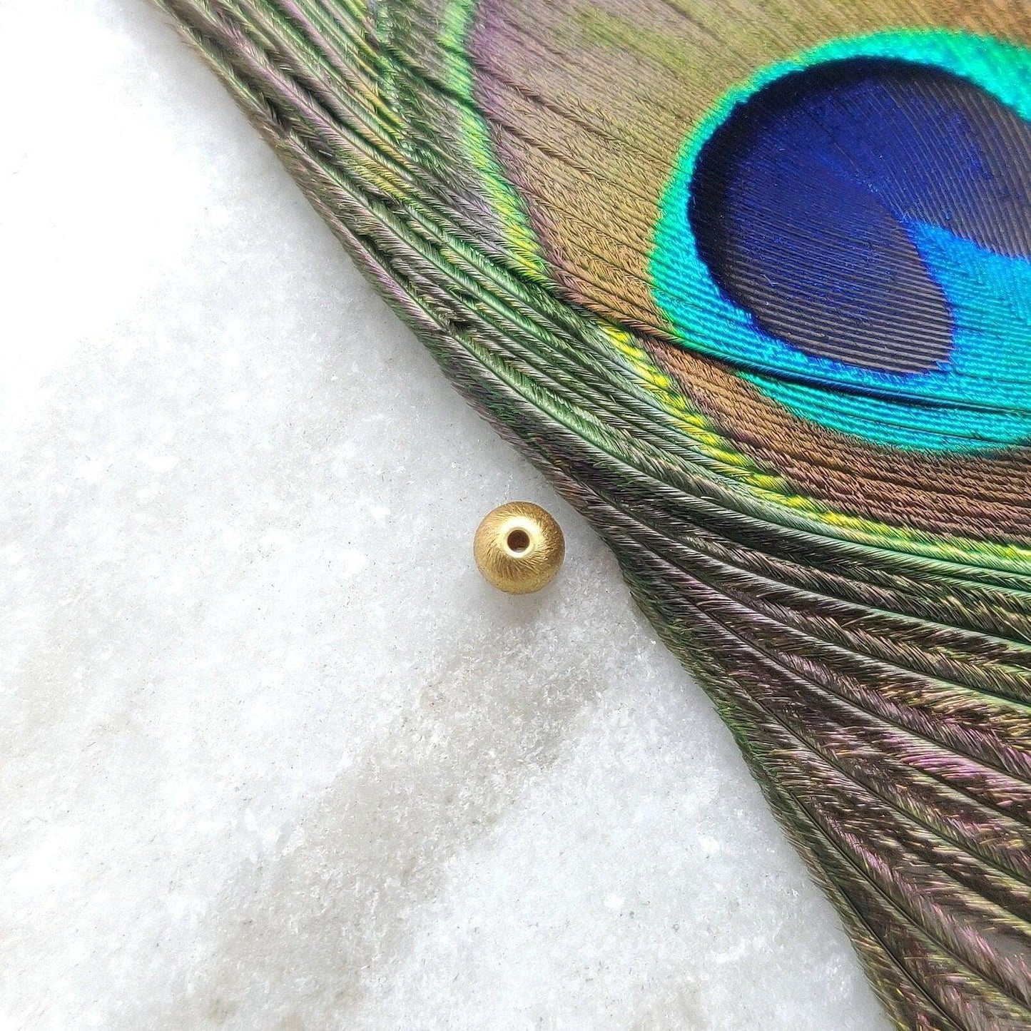 18k Yellow Gold Rondelle Ball Spacer Beads 5 mm - Kanika Creations