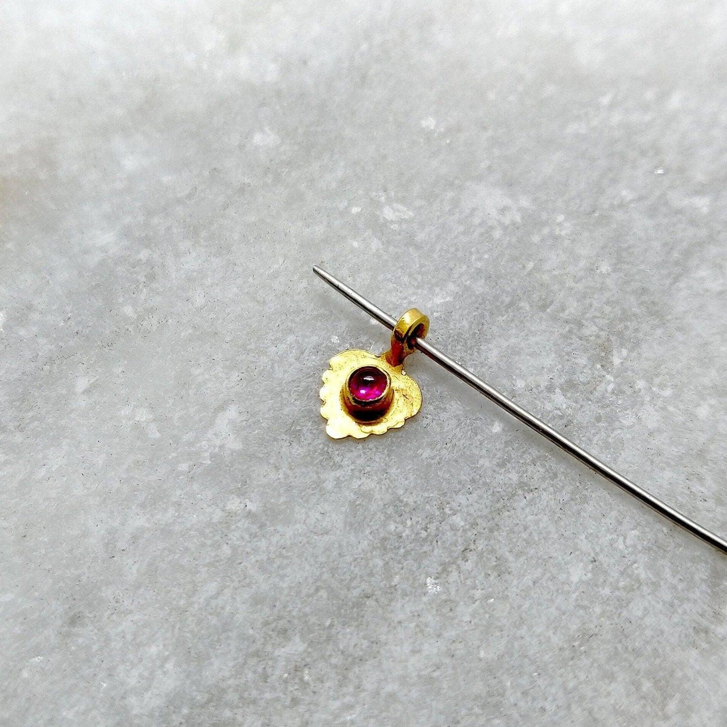 6x8mm 18k Yellow Gold Charm Pendant DIY Jewelry - Kanika Creations