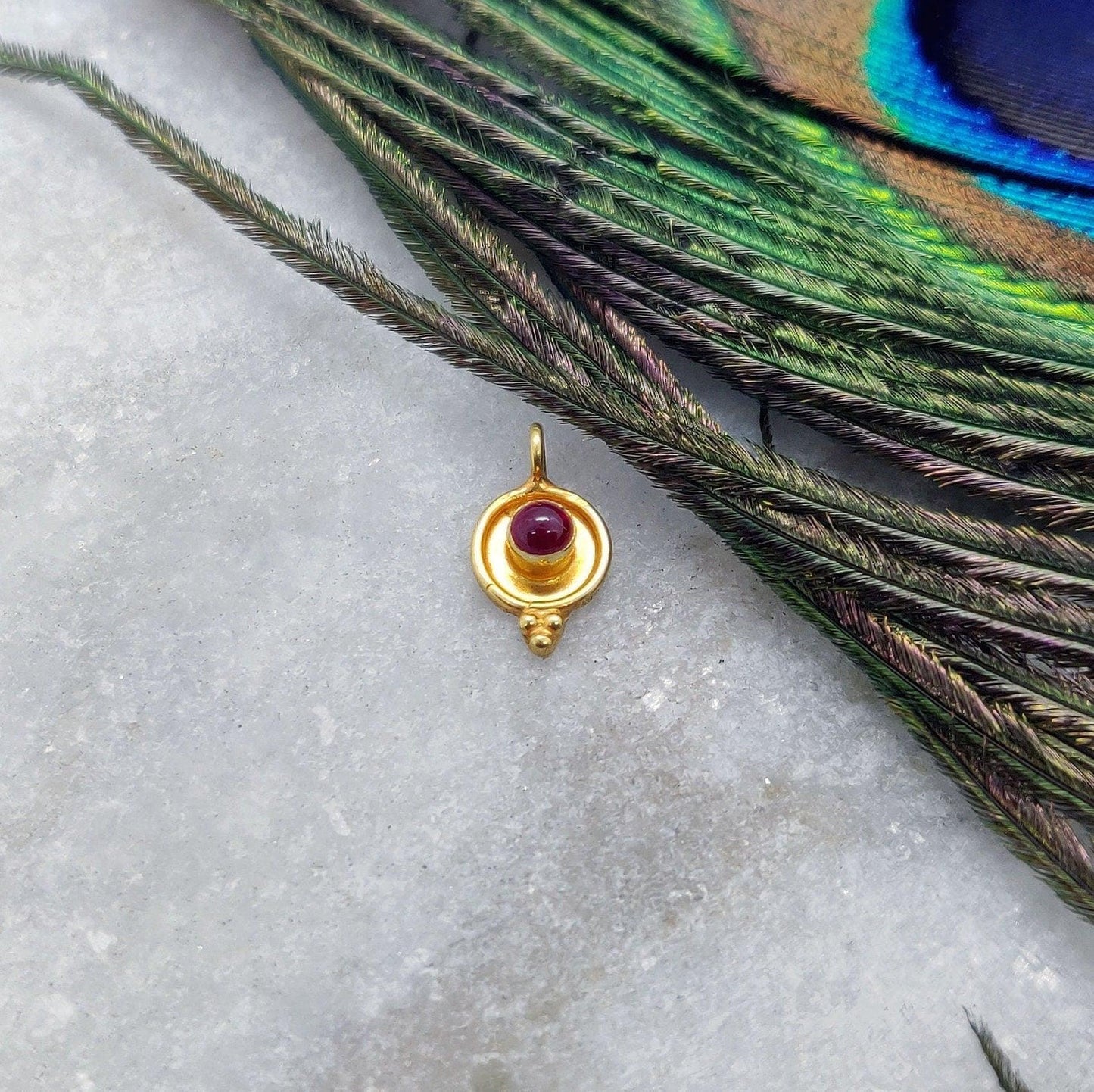 18k Yellow Gold Fancy Charm for Jewelry Making - Kanika Creations